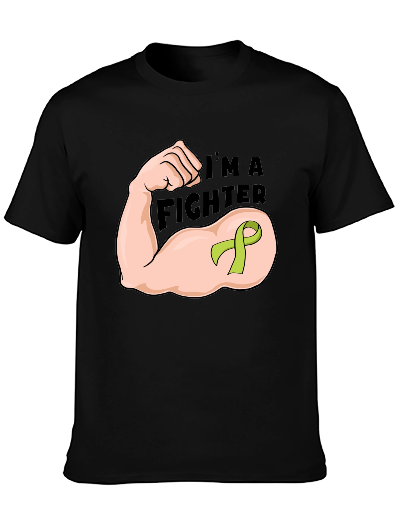 Im A Fighter Black Graphic T-Shirt