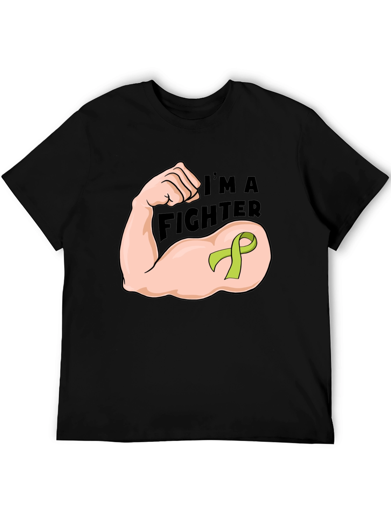 Im A Fighter Black Graphic T-Shirt