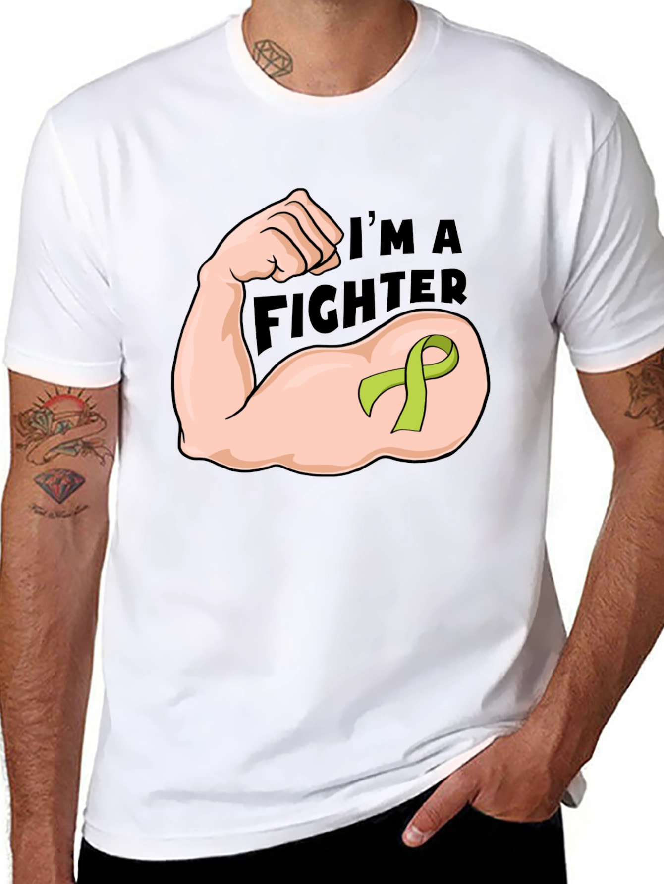 Im A Fighter Black Graphic T-Shirt