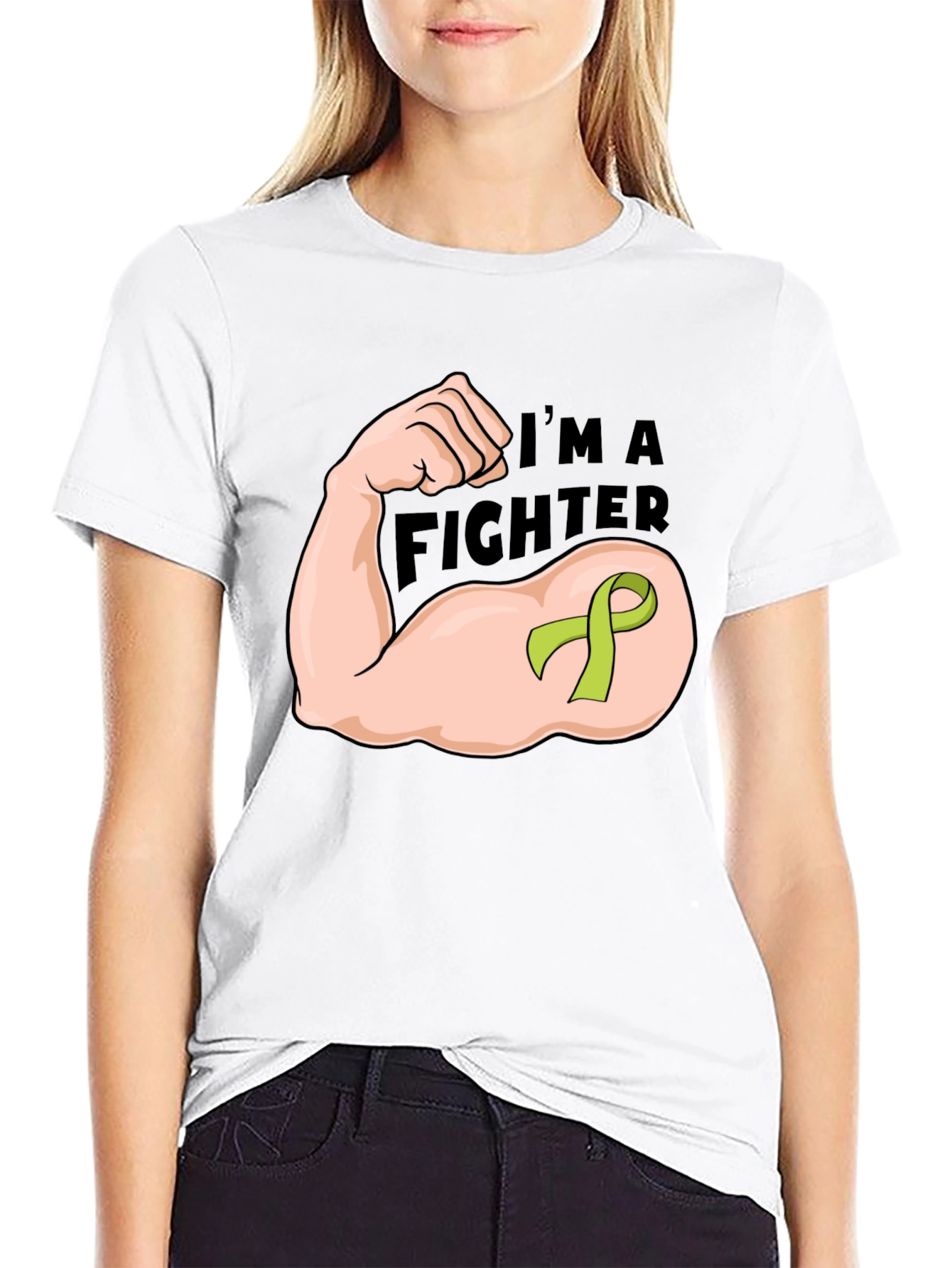 Im A Fighter Black Graphic T-Shirt