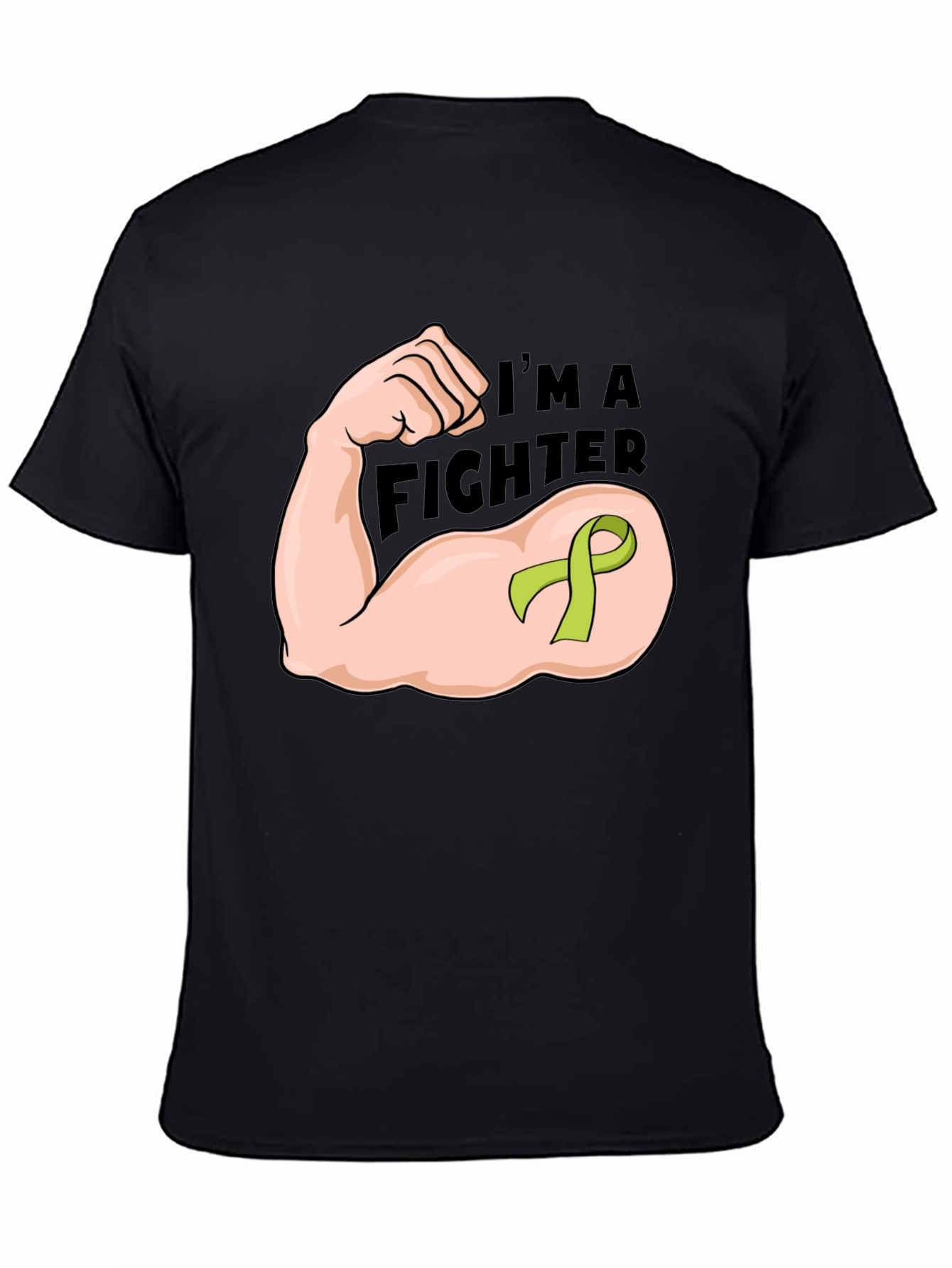 Im A Fighter Black Graphic T-Shirt