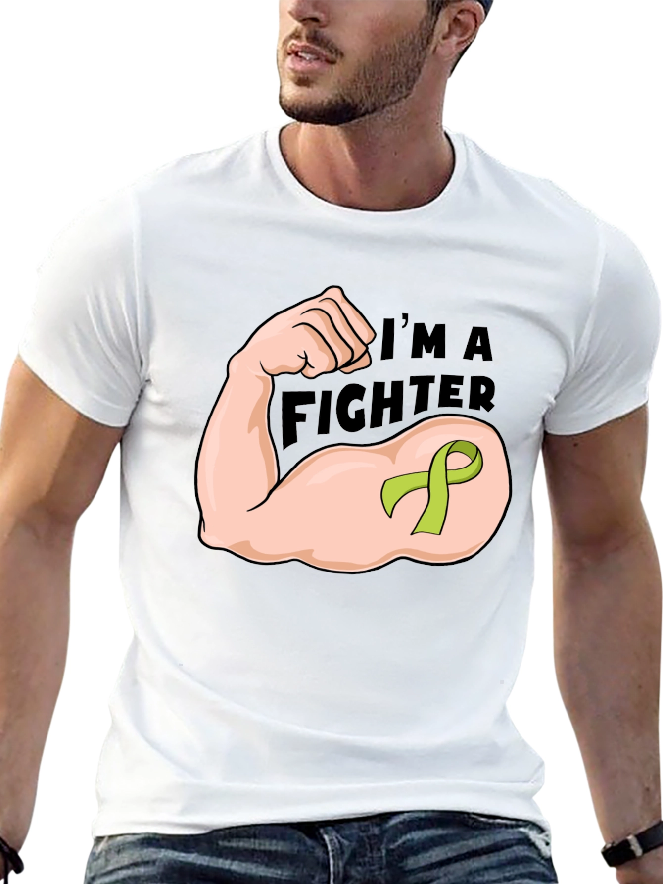 Im A Fighter Black Graphic T-Shirt