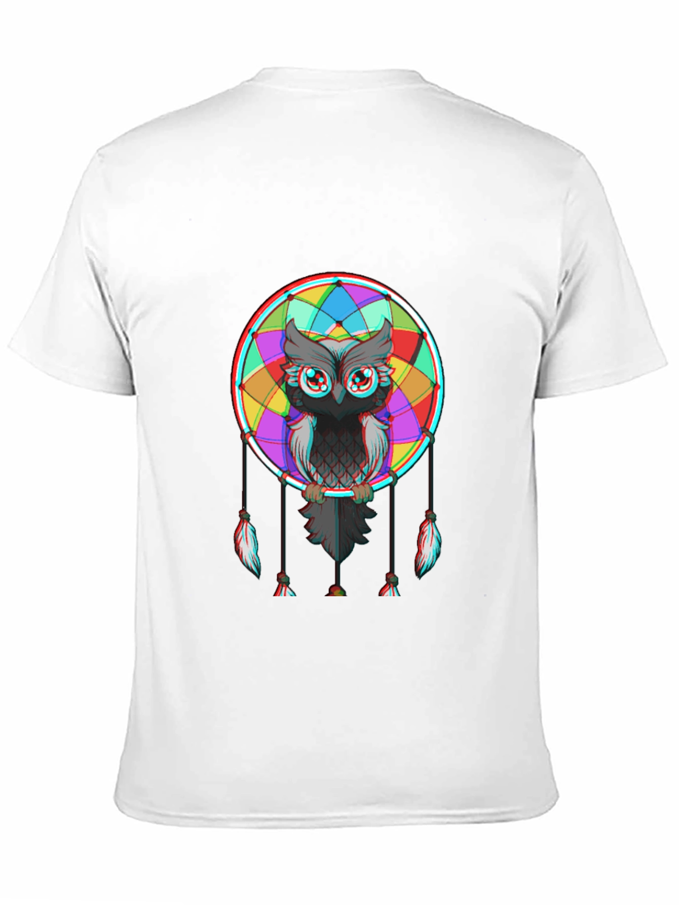 Owl Dreamcatcher Graphic Tee - Mens Black T-Shirt