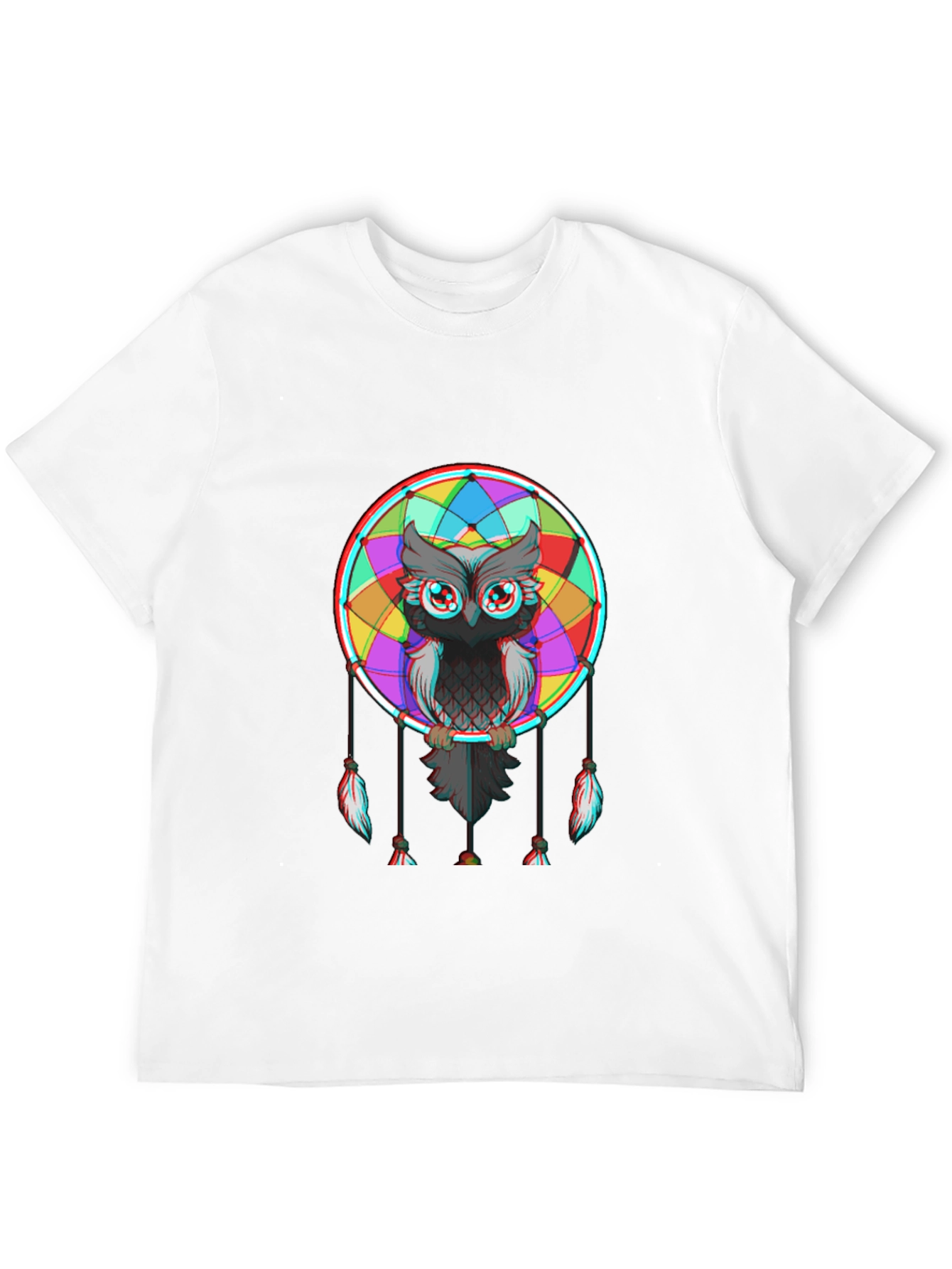 Owl Dreamcatcher Graphic Tee - Mens Black T-Shirt