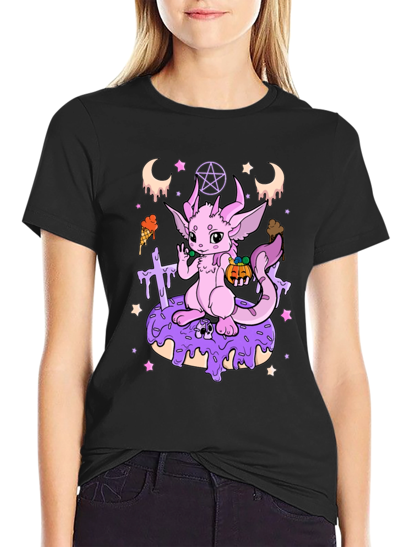 Pastel Goth Dragon T-Shirt