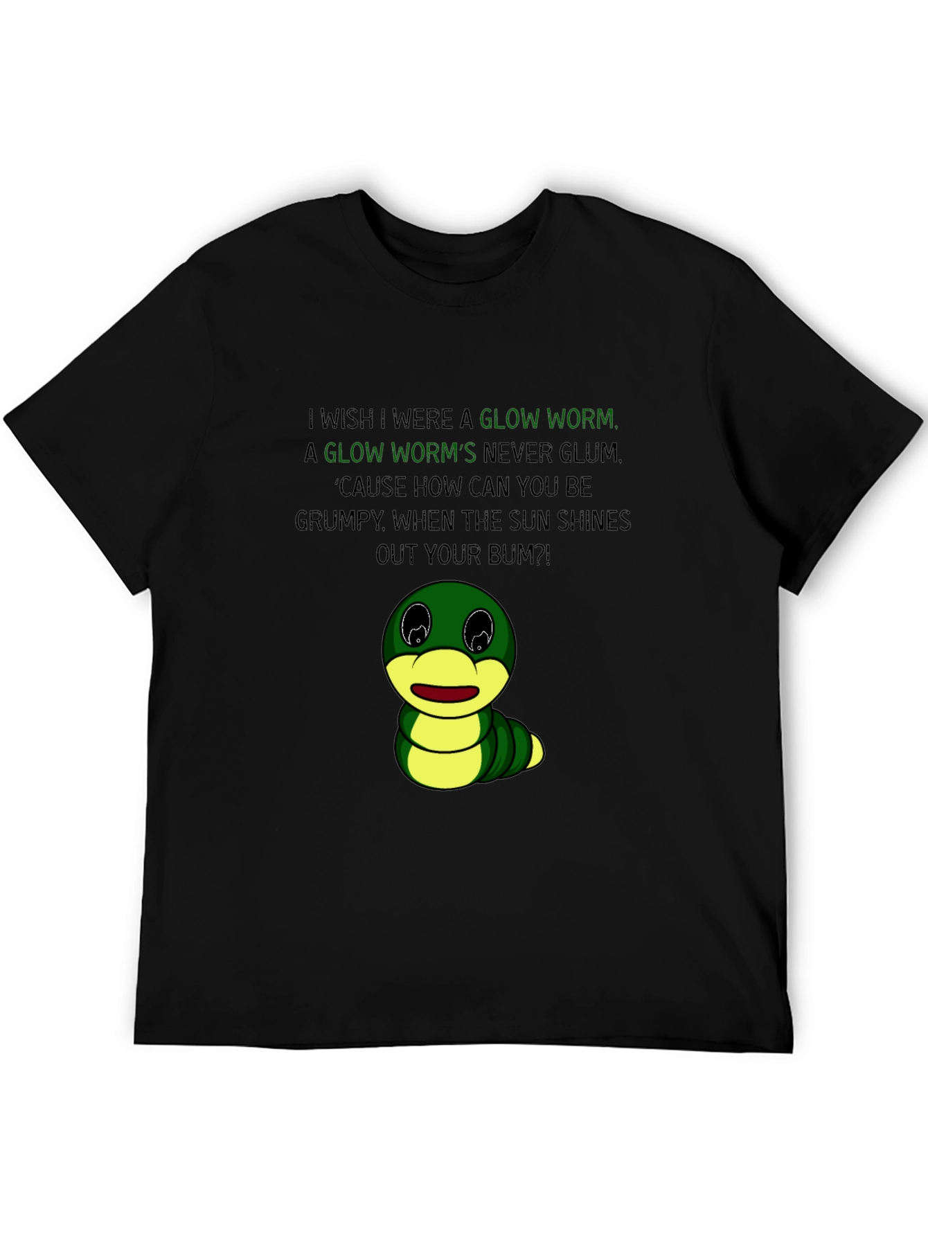 Glow Worm Graphic Tee - Shine Your Bum!