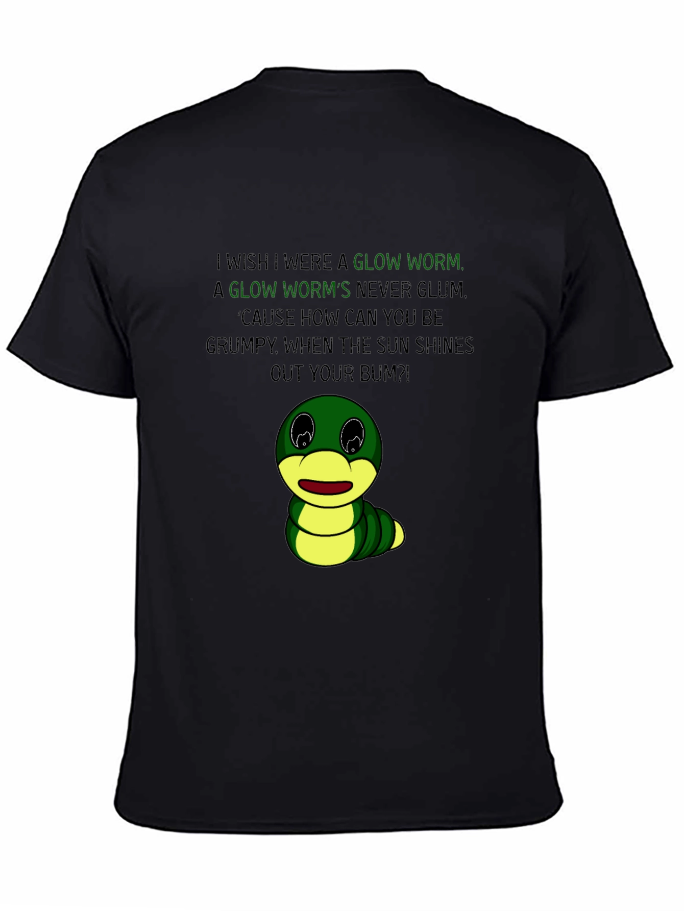 Glow Worm Graphic Tee - Shine Your Bum!