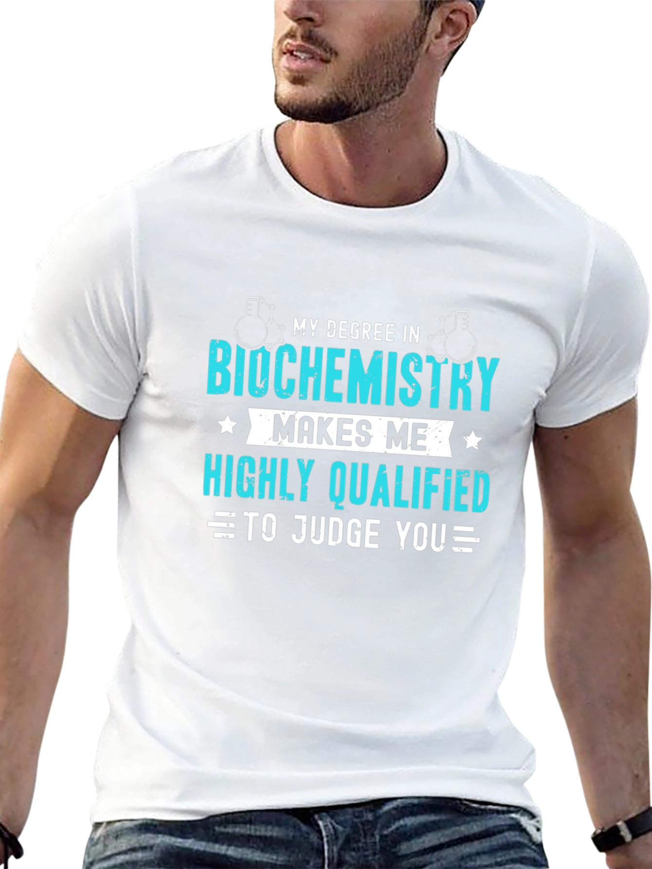 Biochemistry Degree T-Shirt - Highly Qualified Judge