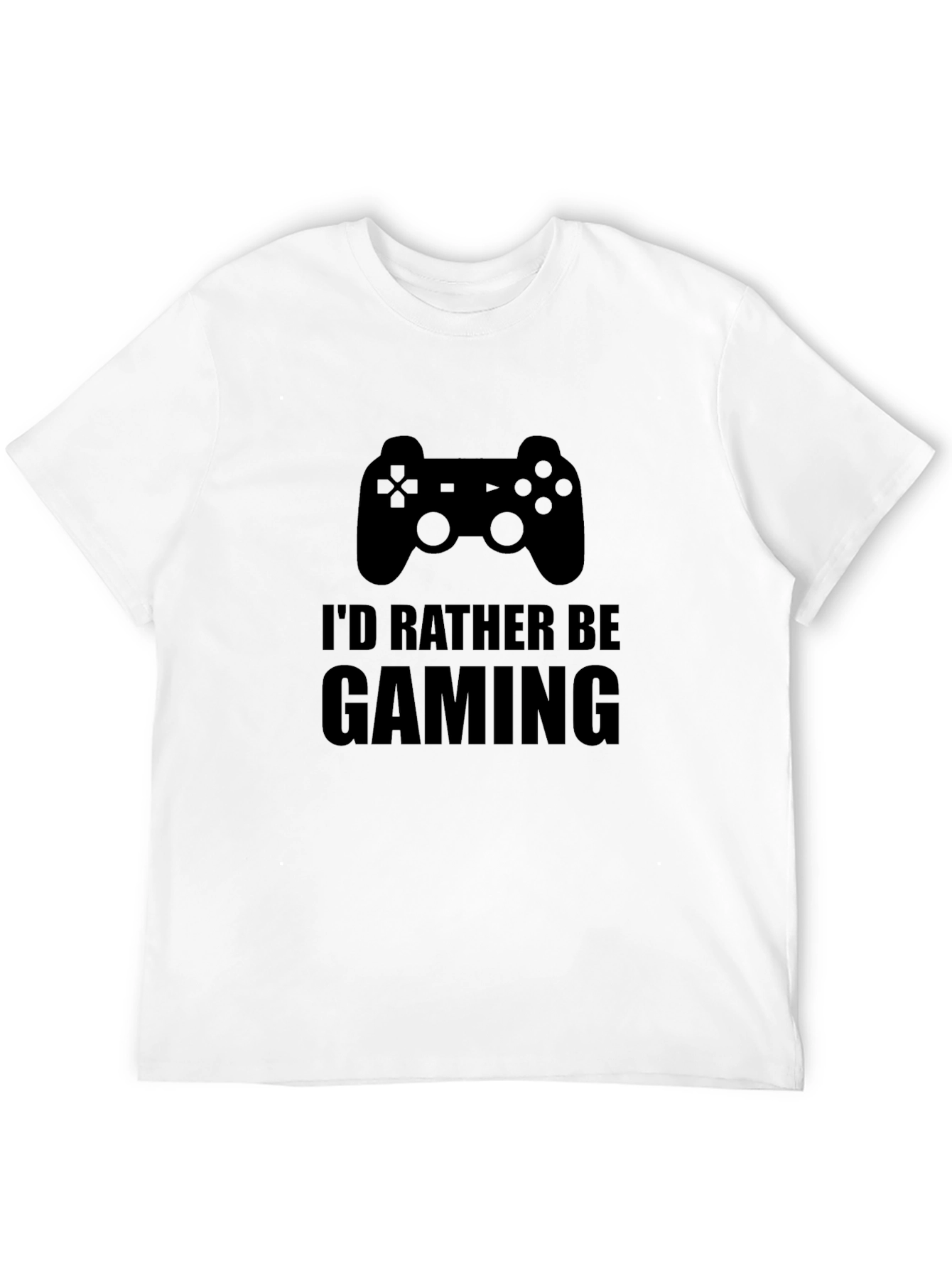 Id Rather Be Gaming Black T-Shirt