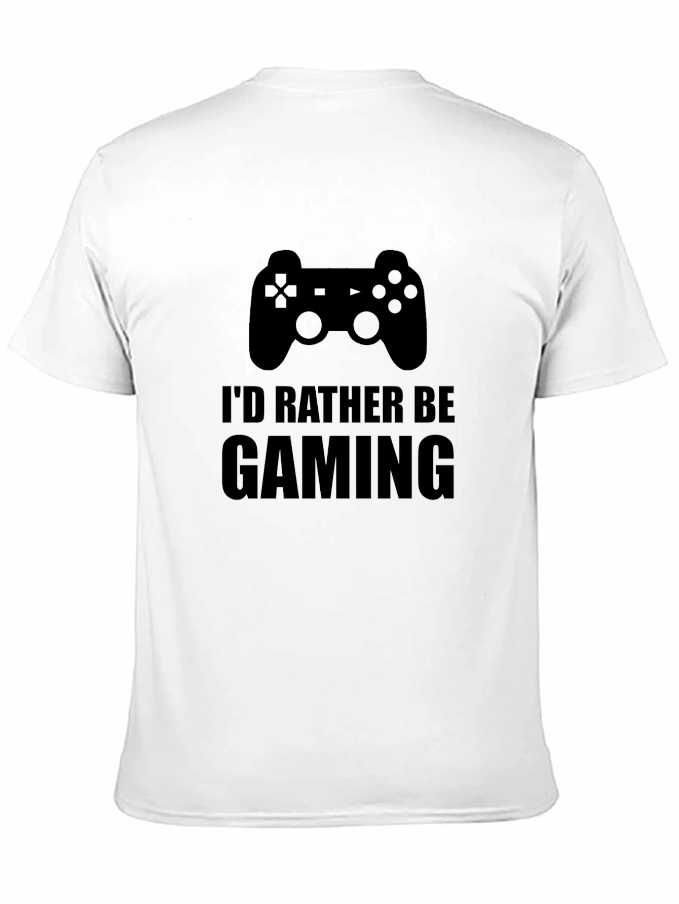 Id Rather Be Gaming Black T-Shirt