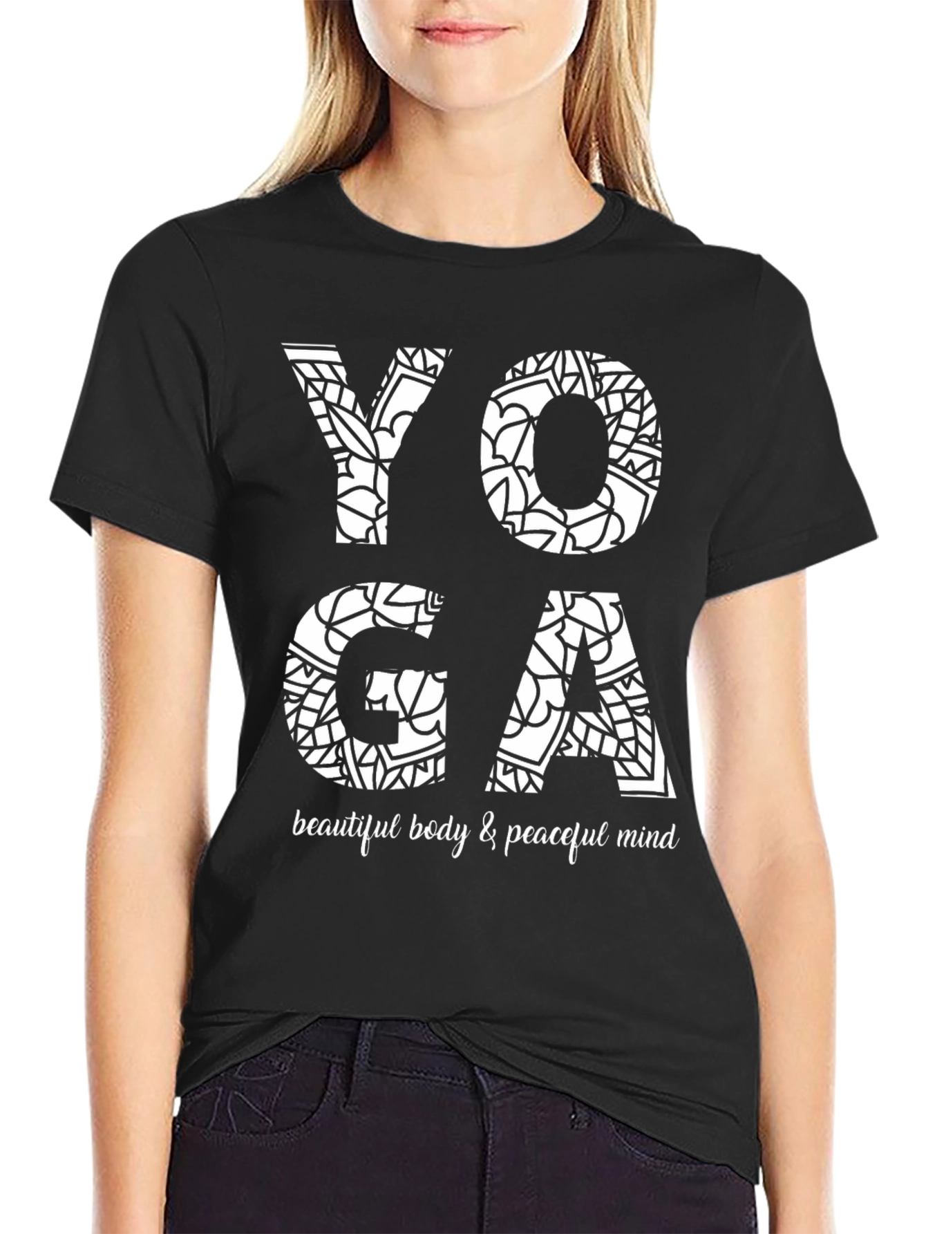 Yoga Mandala T-Shirt - Beautiful Body & Peaceful Mind