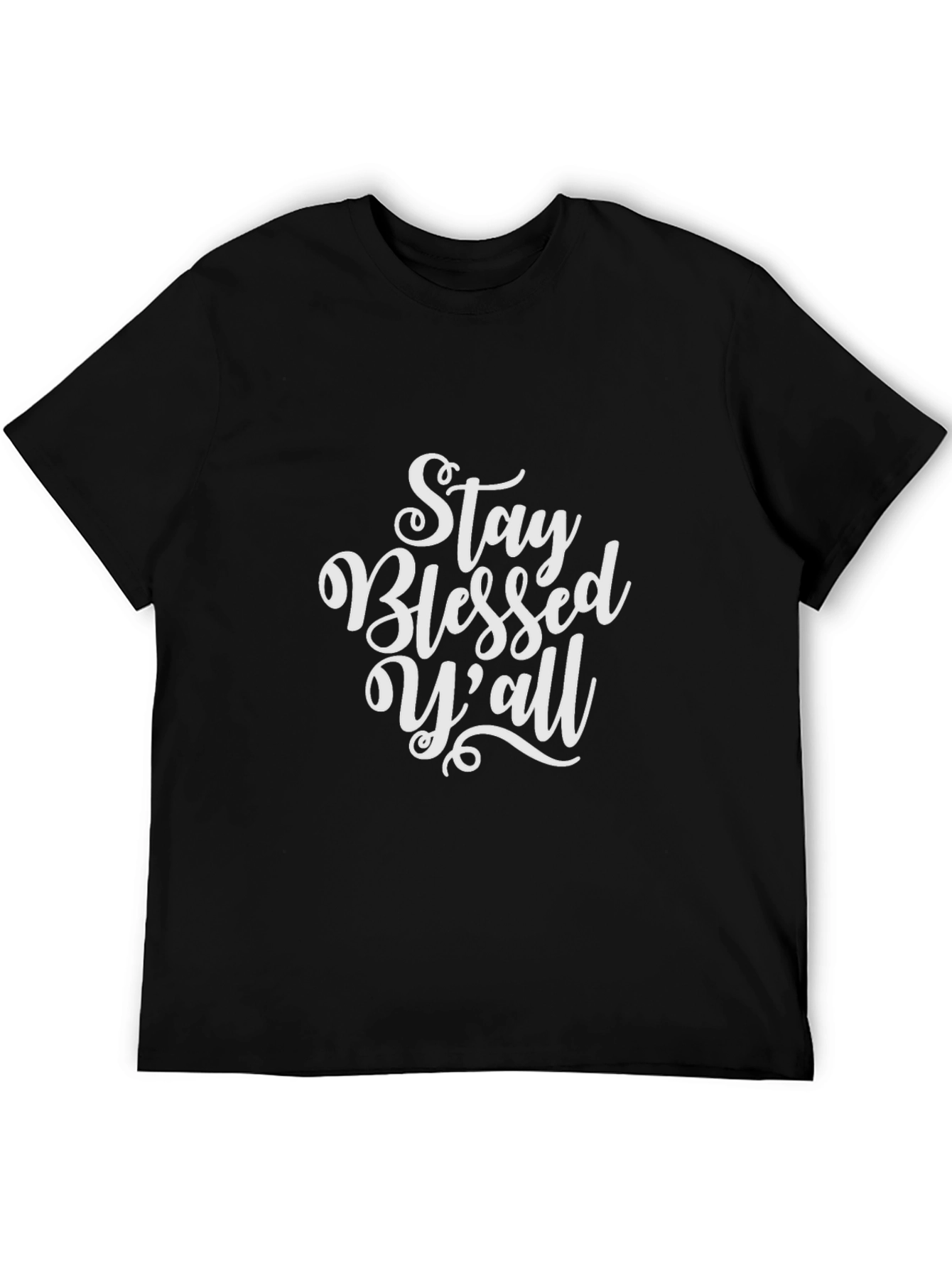 Stay Blessed Yall Black Graphic Tee