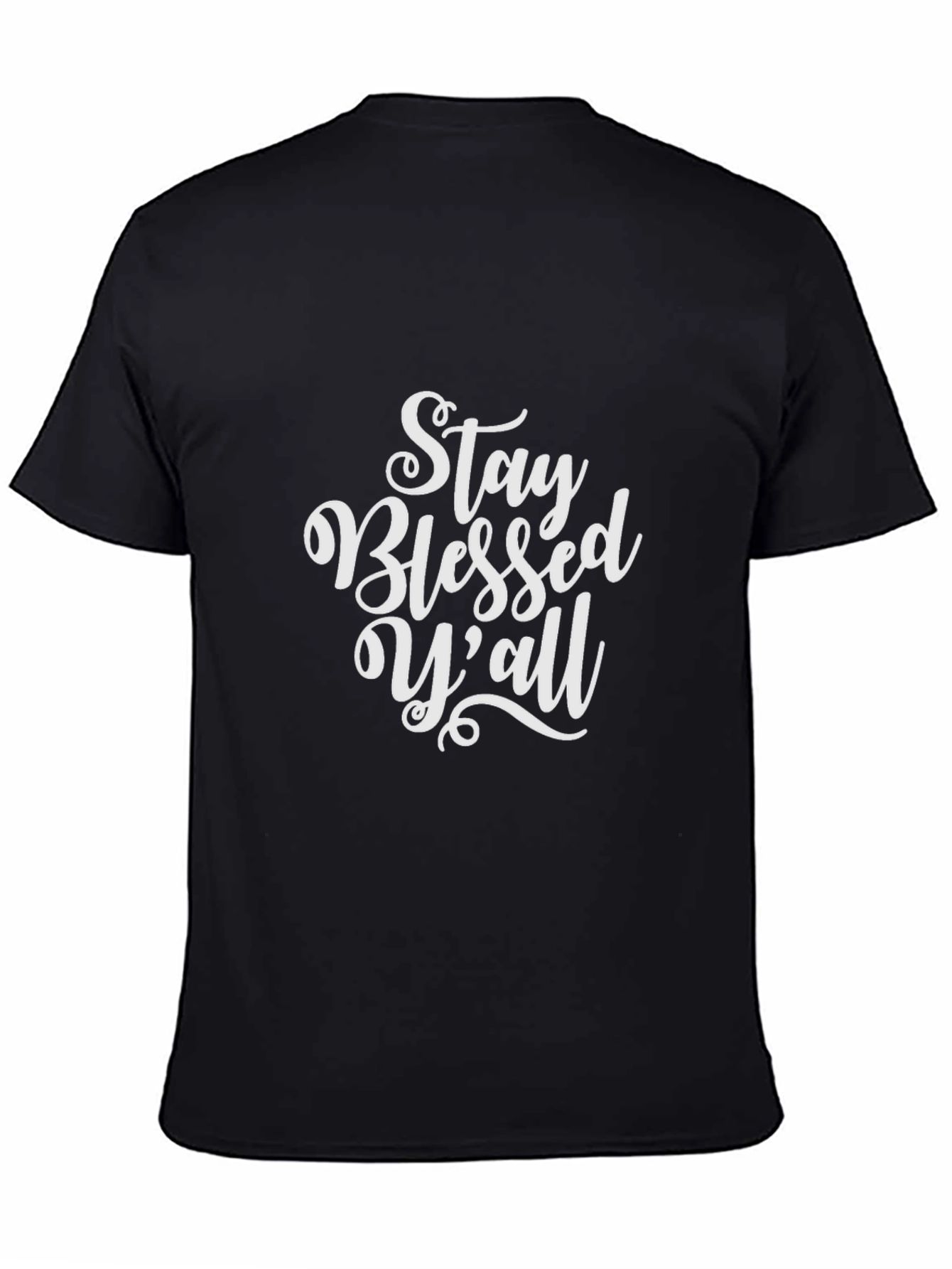 Stay Blessed Yall Black Graphic Tee