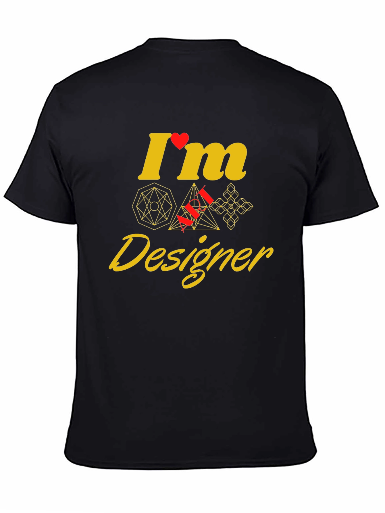Geometric Designer Graphic Tee - Unique Style