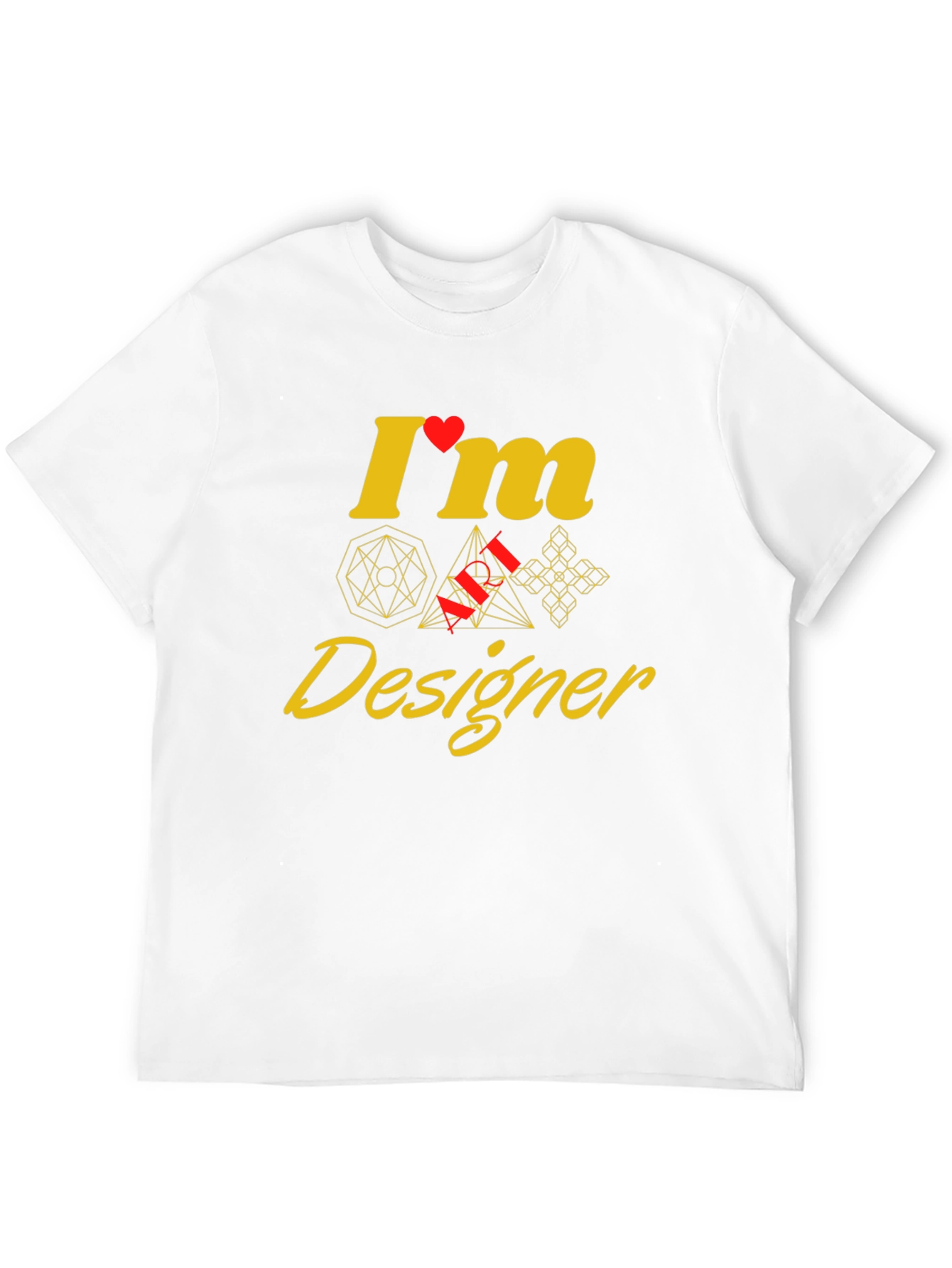 Geometric Designer Graphic Tee - Unique Style