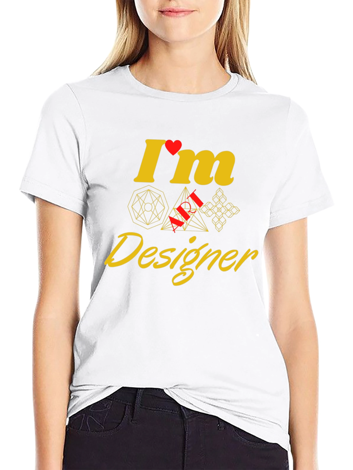Geometric Designer Graphic Tee - Unique Style