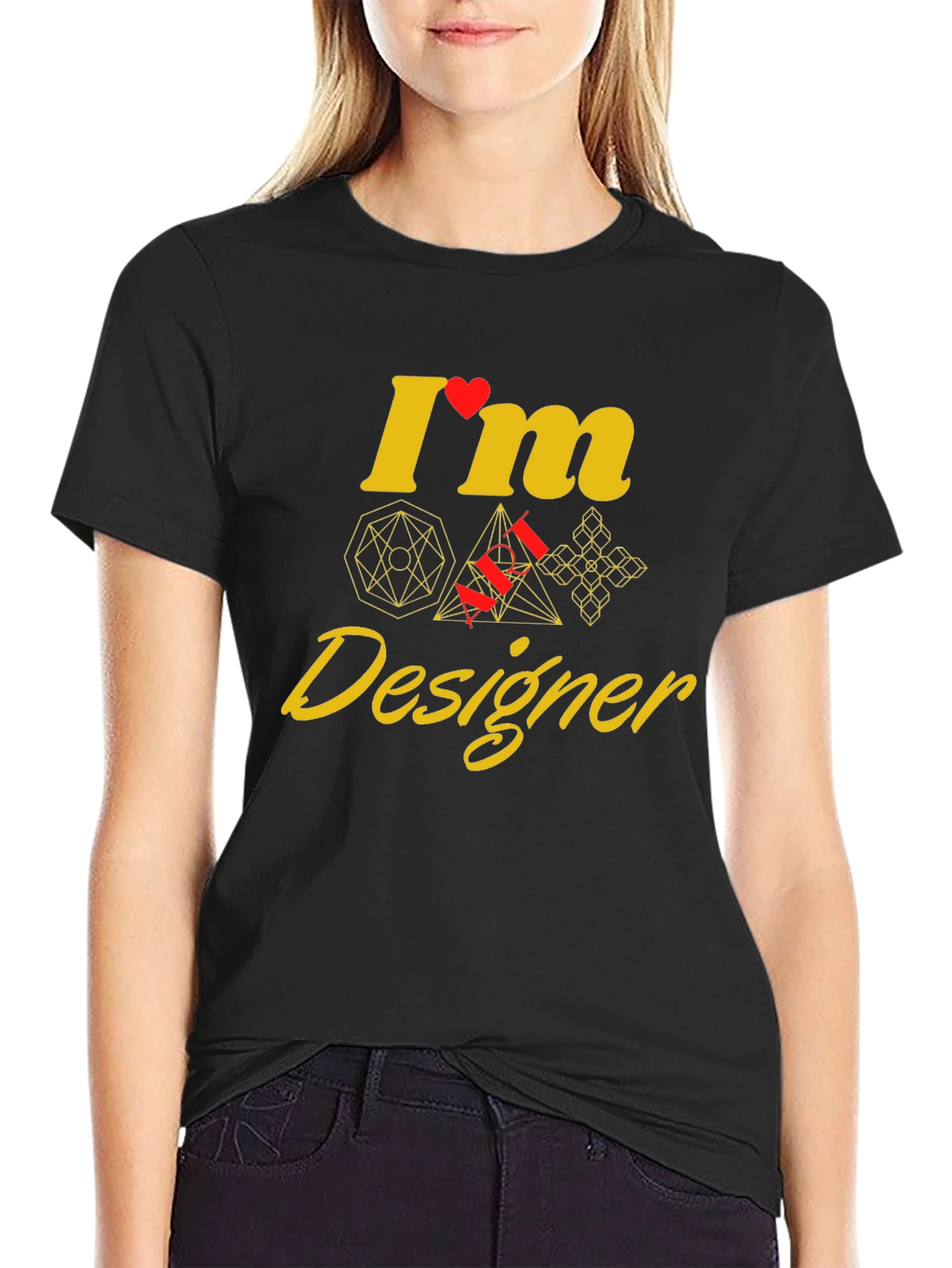 Geometric Designer Graphic Tee - Unique Style