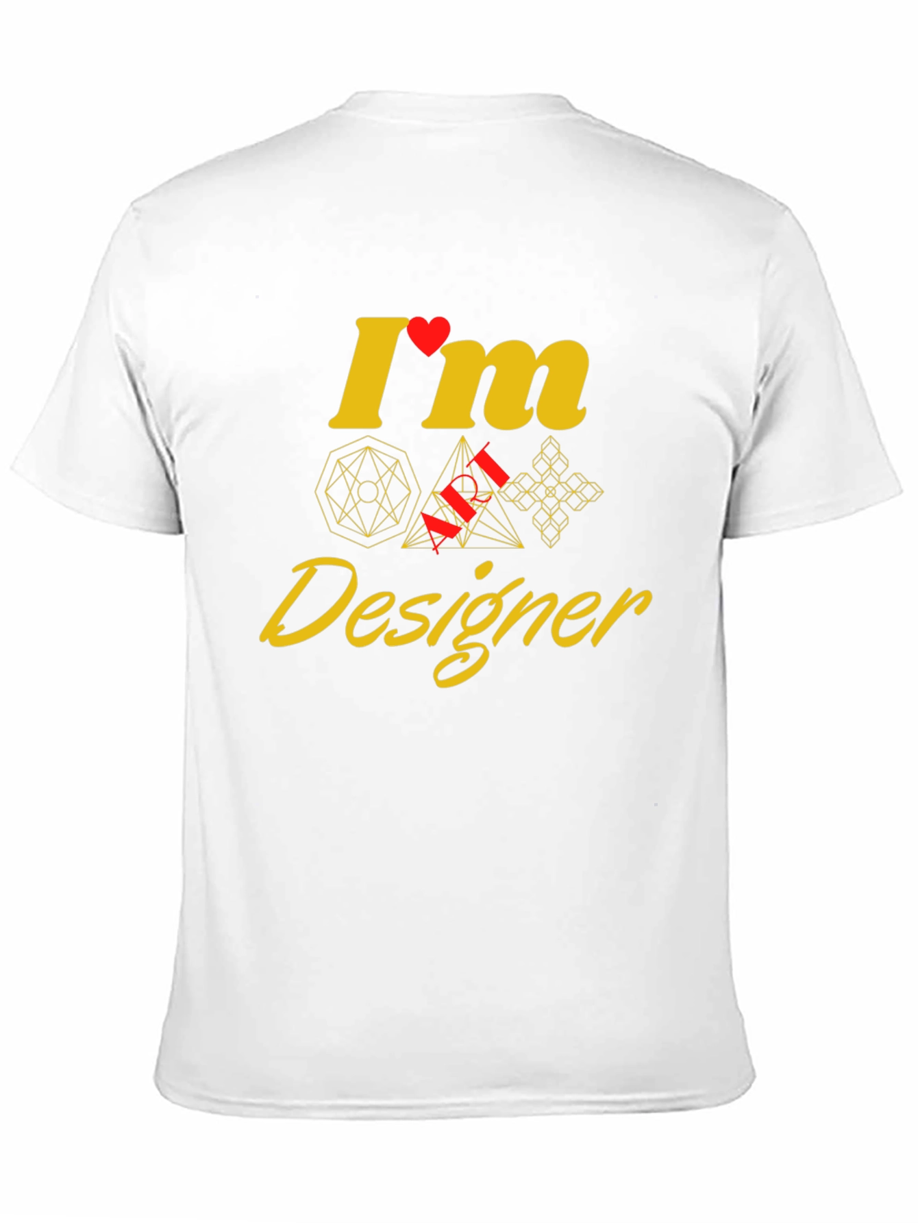 Geometric Designer Graphic Tee - Unique Style