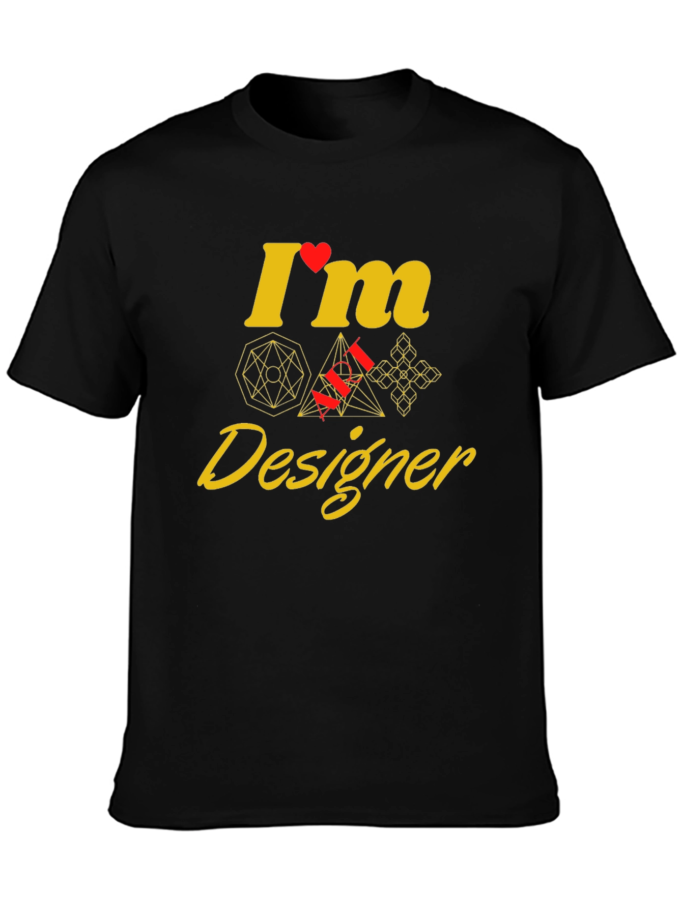 Geometric Designer Graphic Tee - Unique Style