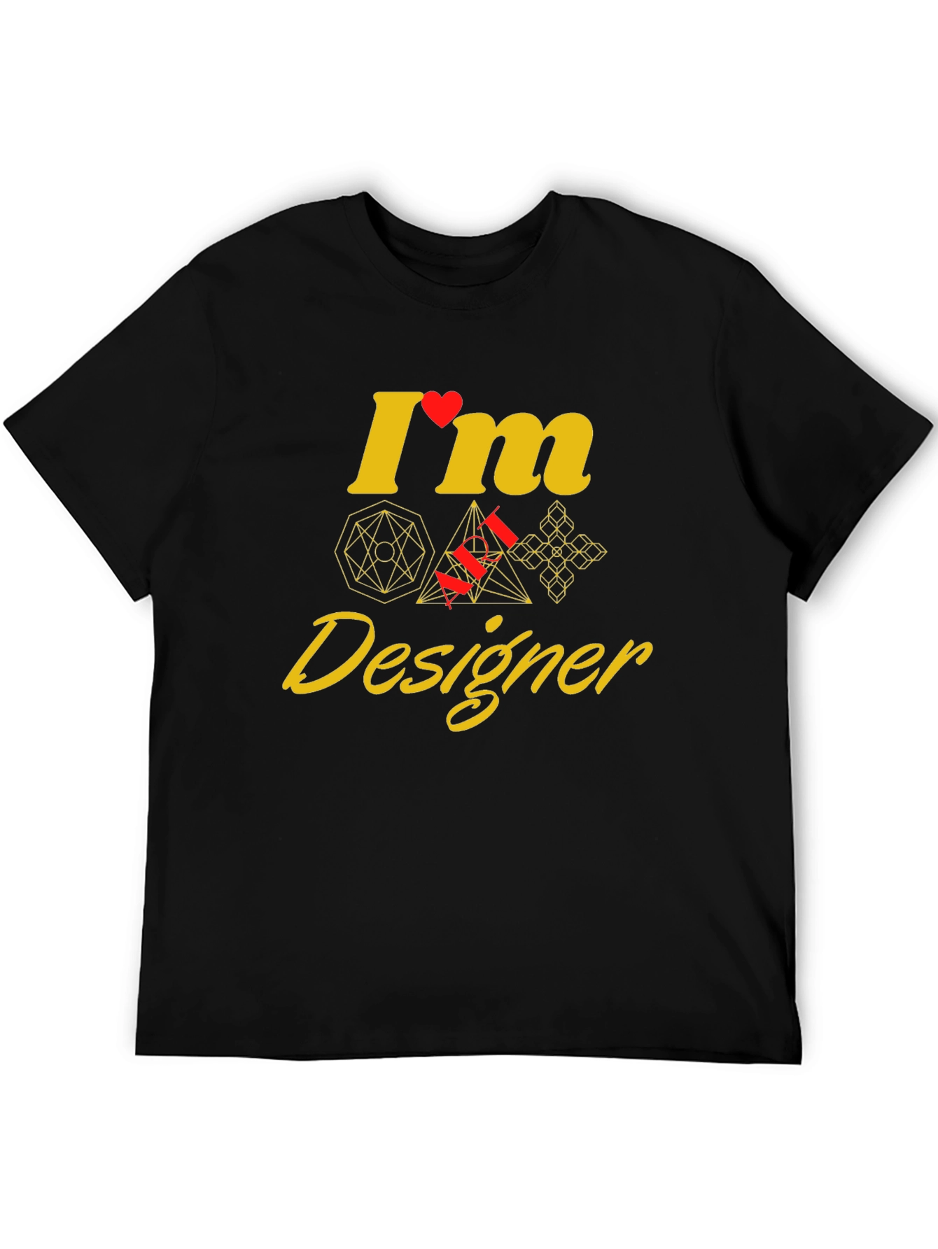 Geometric Designer Graphic Tee - Unique Style