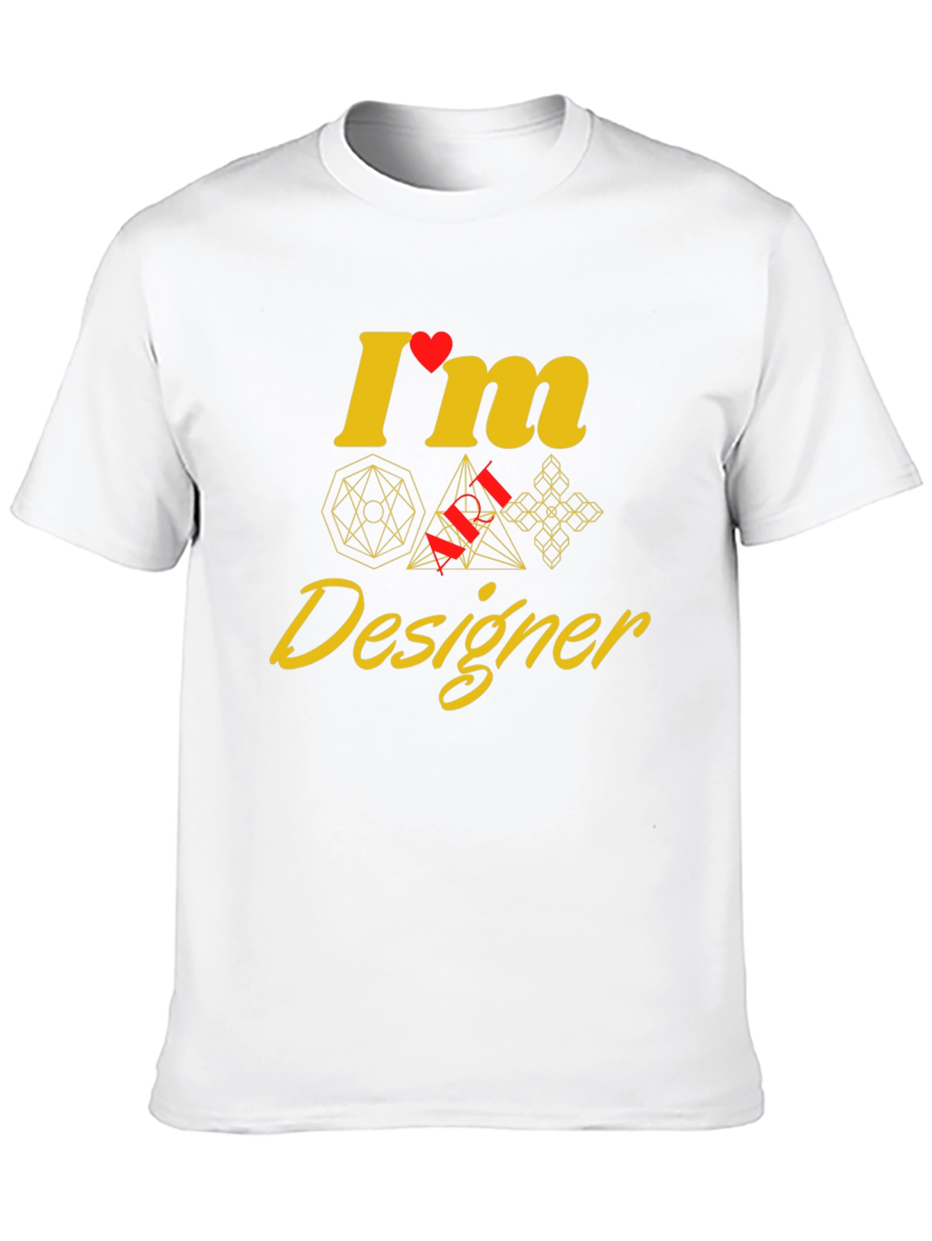 Geometric Designer Graphic Tee - Unique Style
