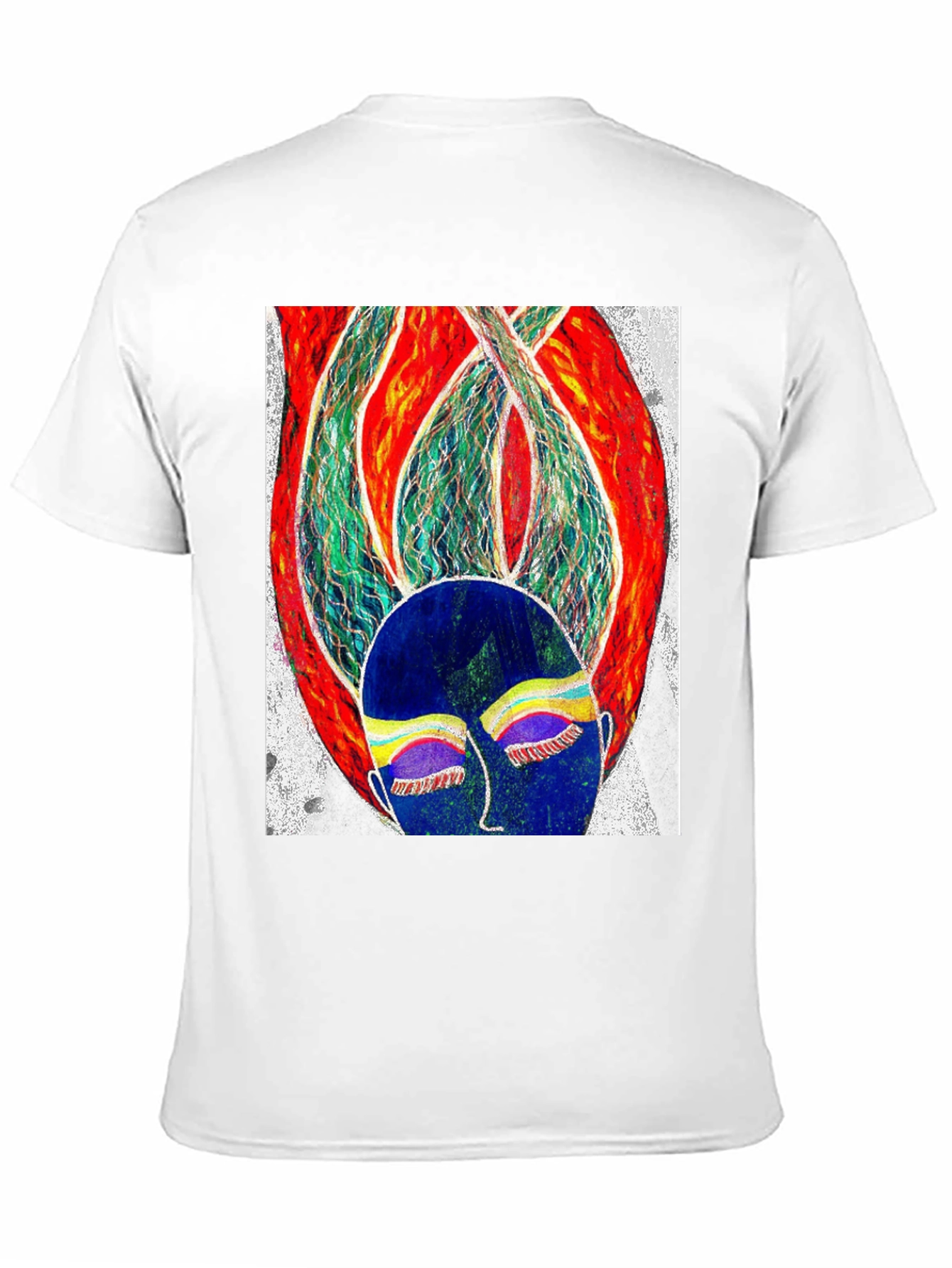 Abstract Art Graphic Tee - Black