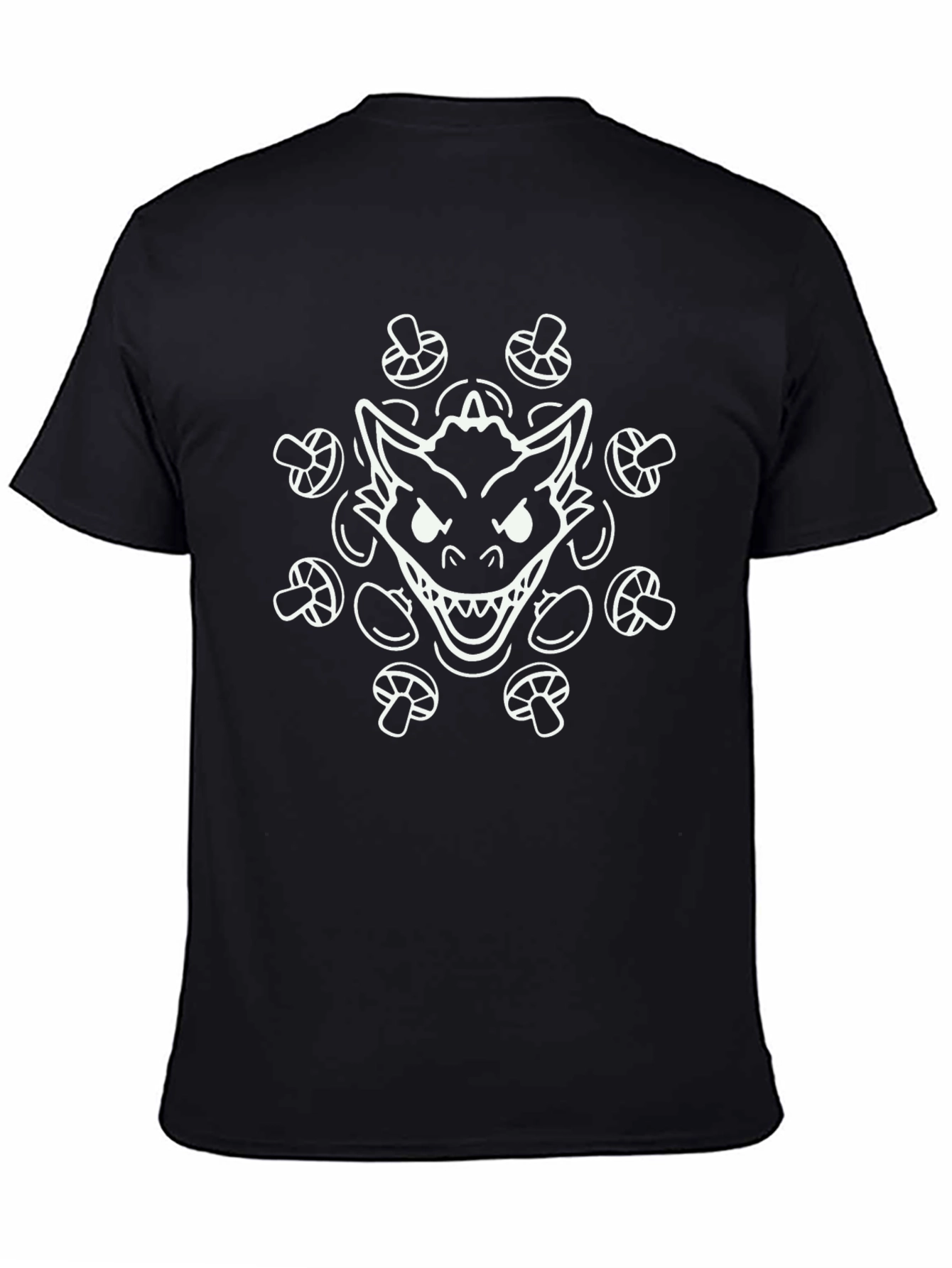 Graphic Tee - Monster & Mushroom Design
