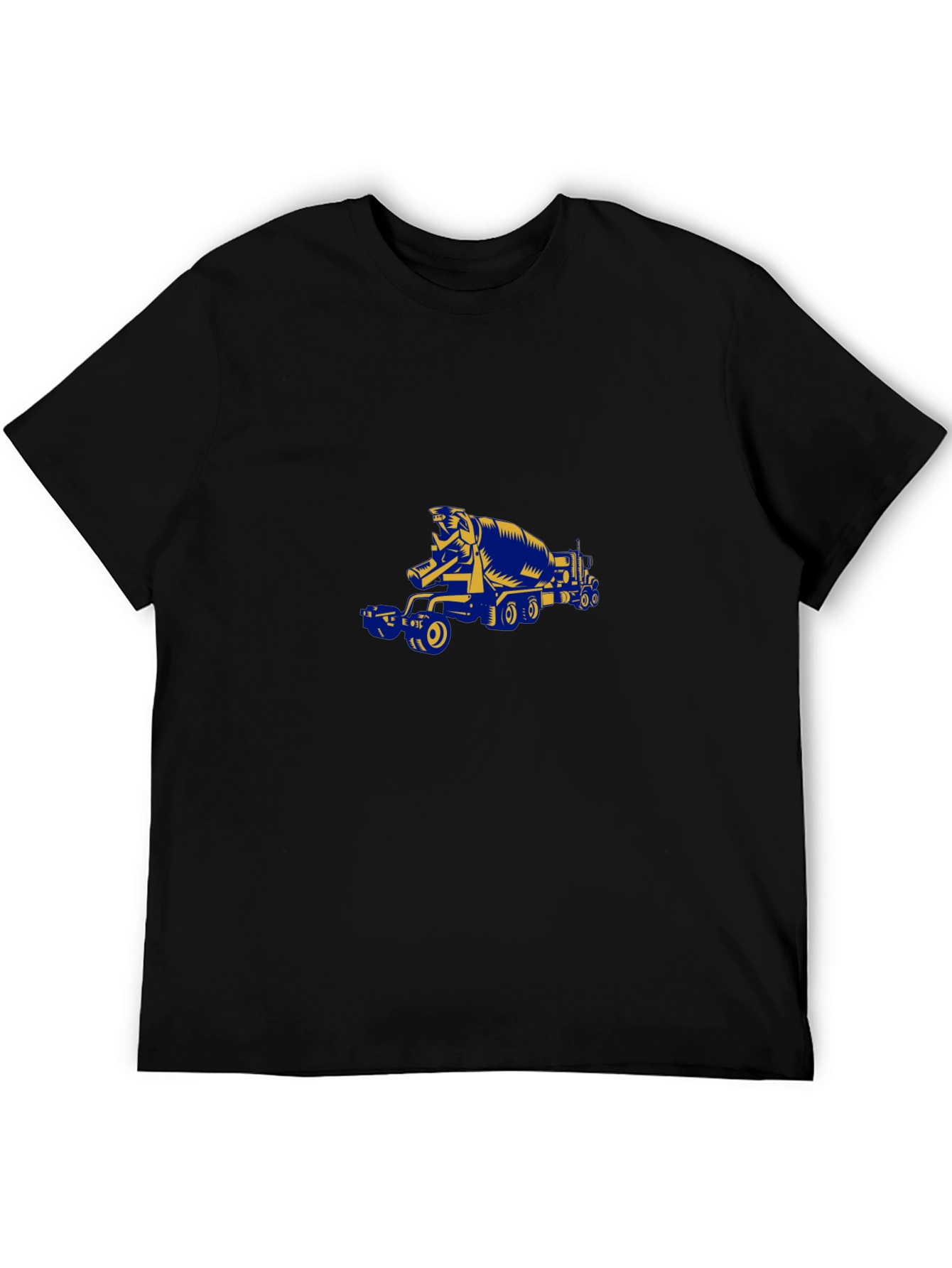 Cement Truck Graphic T-Shirt - Black