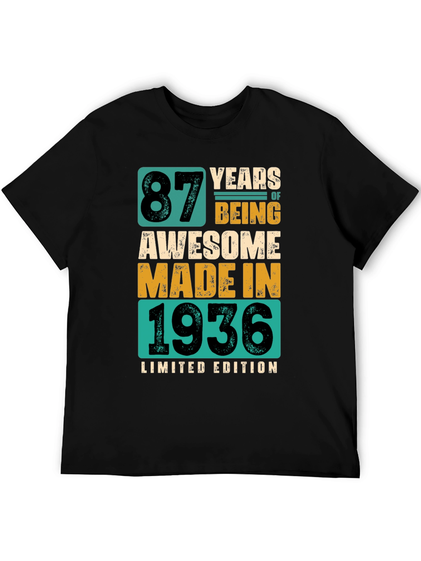 87th Birthday 1936 Limited Edition T-Shirt