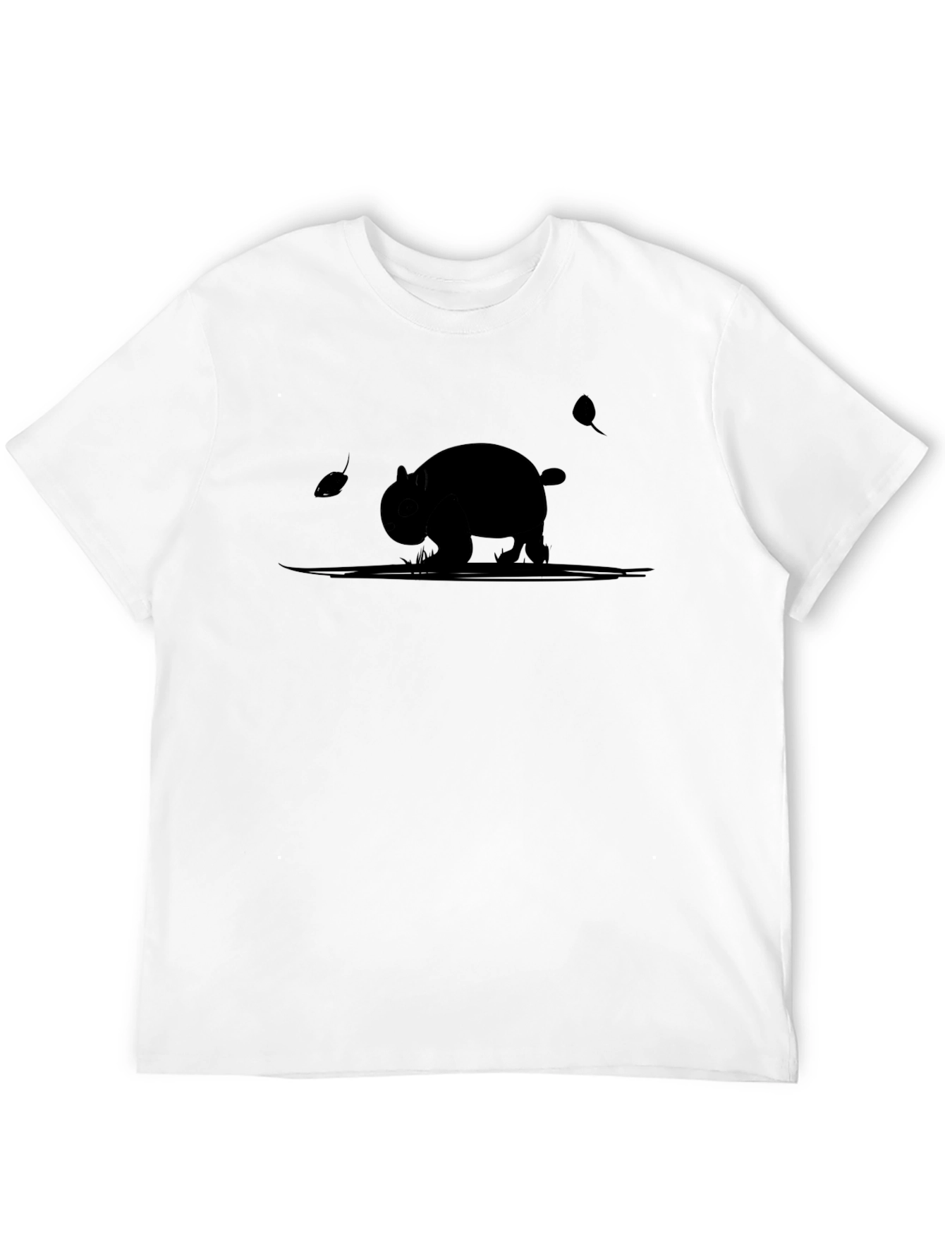 Wombat Silhouette T-Shirt - Black