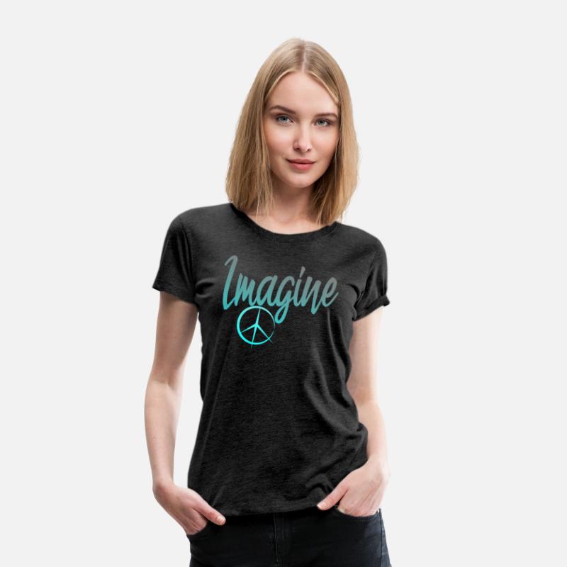 Imagine Peace Sign Hippie World Peace Dreamer