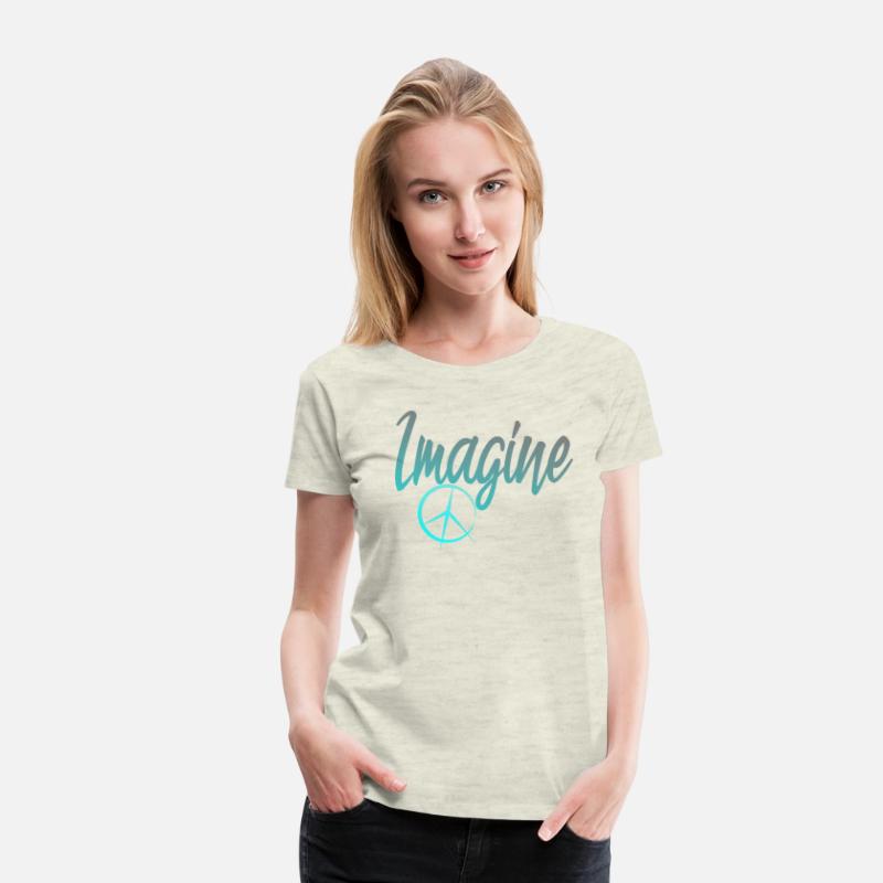 Imagine Peace Sign Hippie World Peace Dreamer