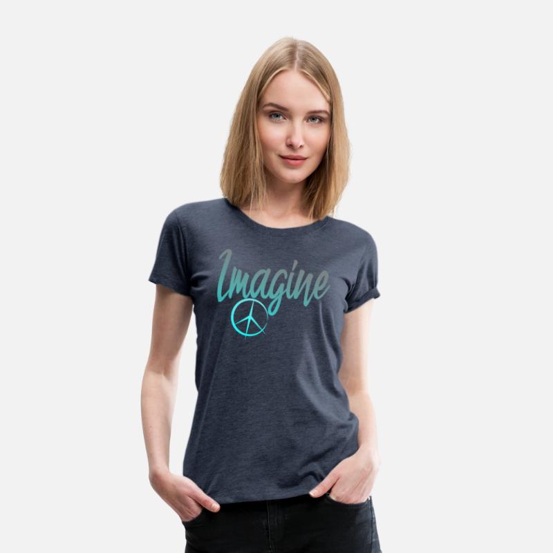 Imagine Peace Sign Hippie World Peace Dreamer