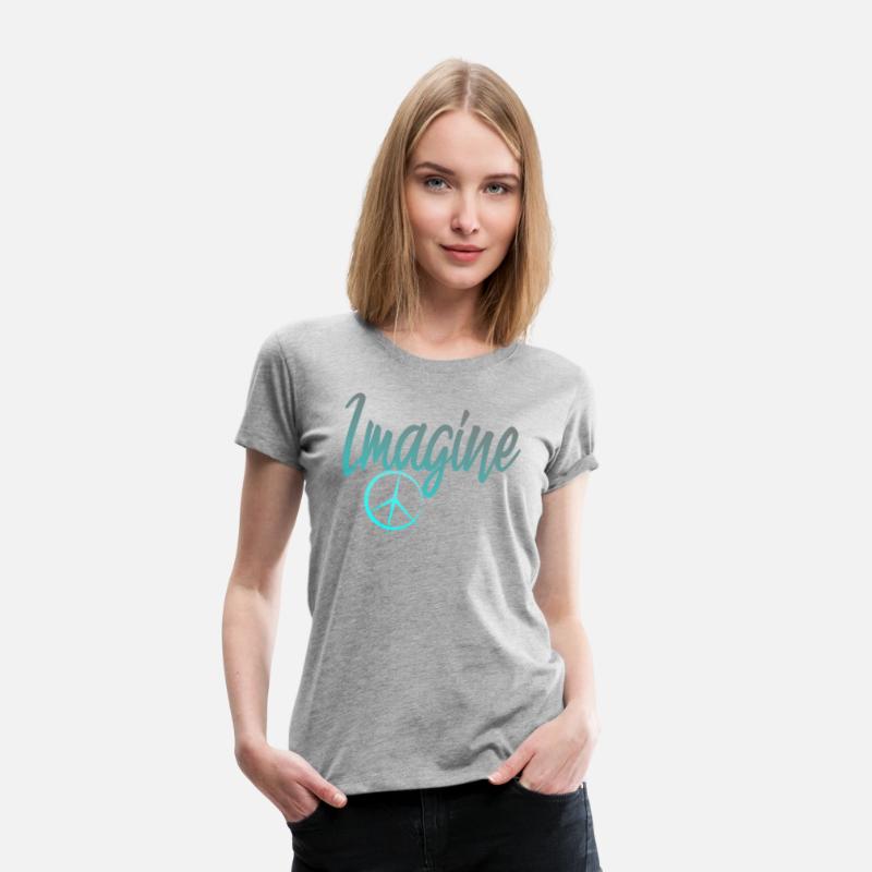 Imagine Peace Sign Hippie World Peace Dreamer