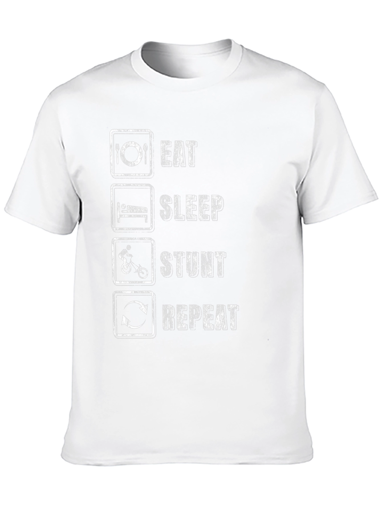 Eat Sleep Stunt Repeat Black T-Shirt
