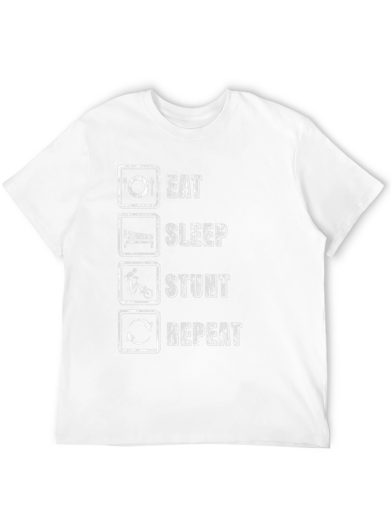 Eat Sleep Stunt Repeat Black T-Shirt