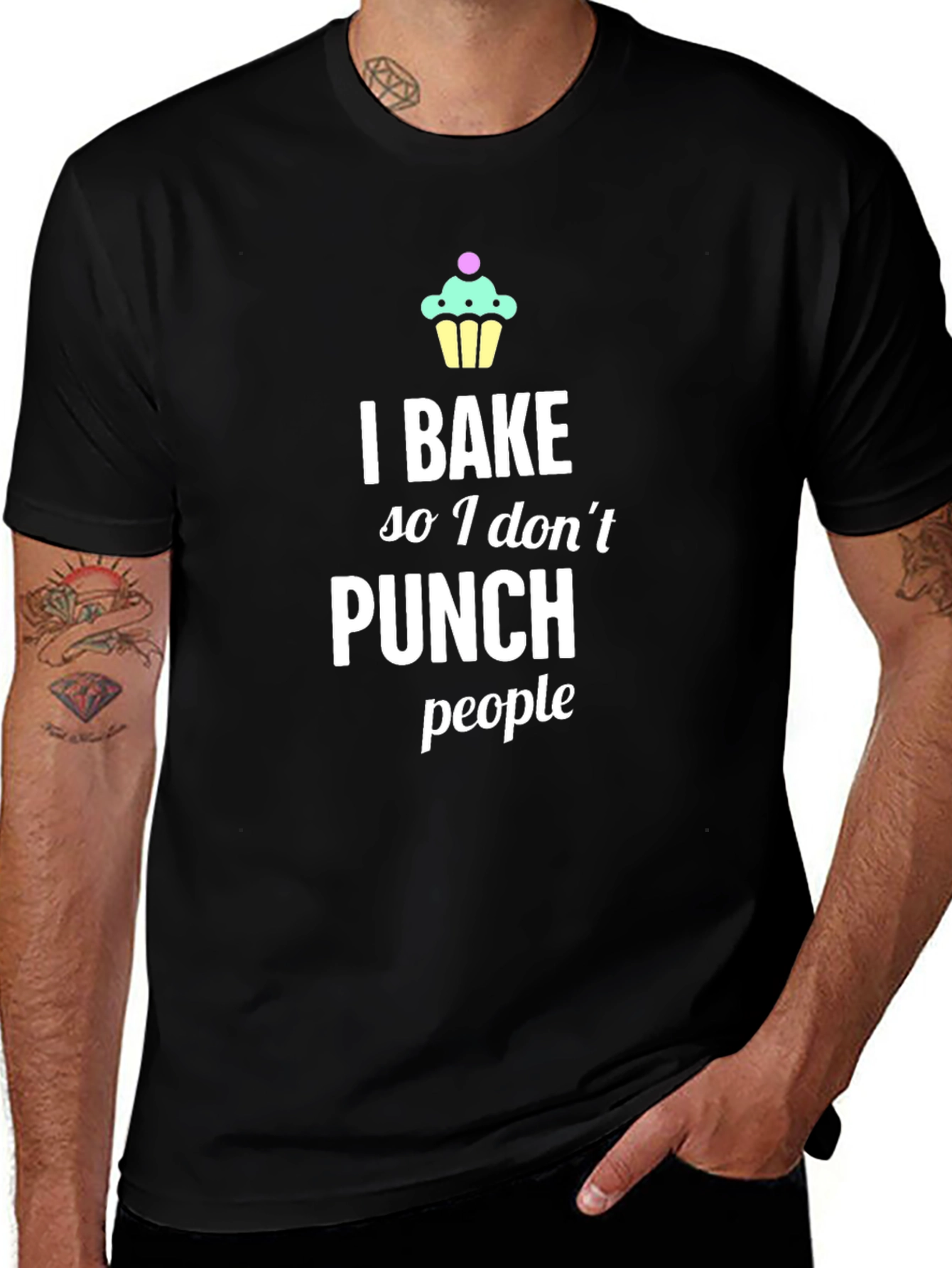 I Bake So I Dont Punch People T-Shirt