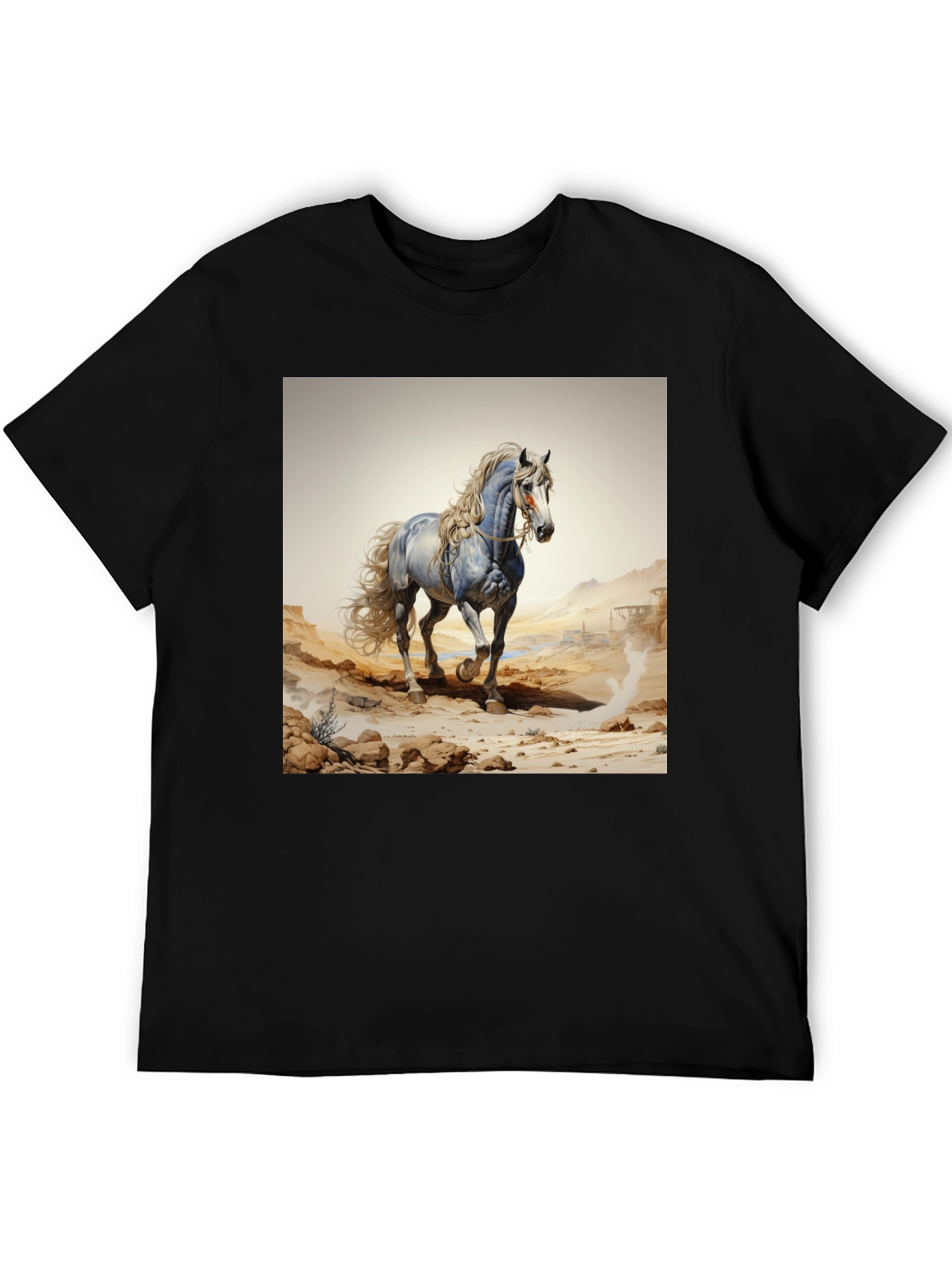 Horse Graphic Black T-Shirt
