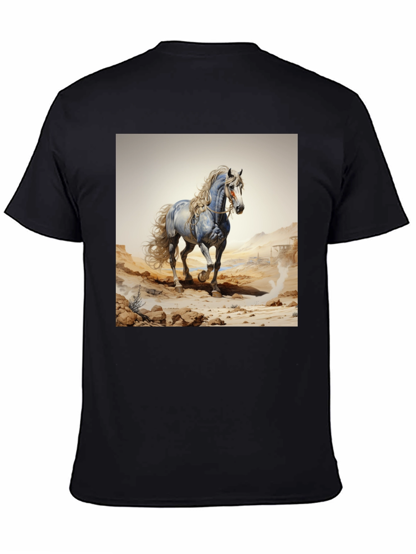 Horse Graphic Black T-Shirt