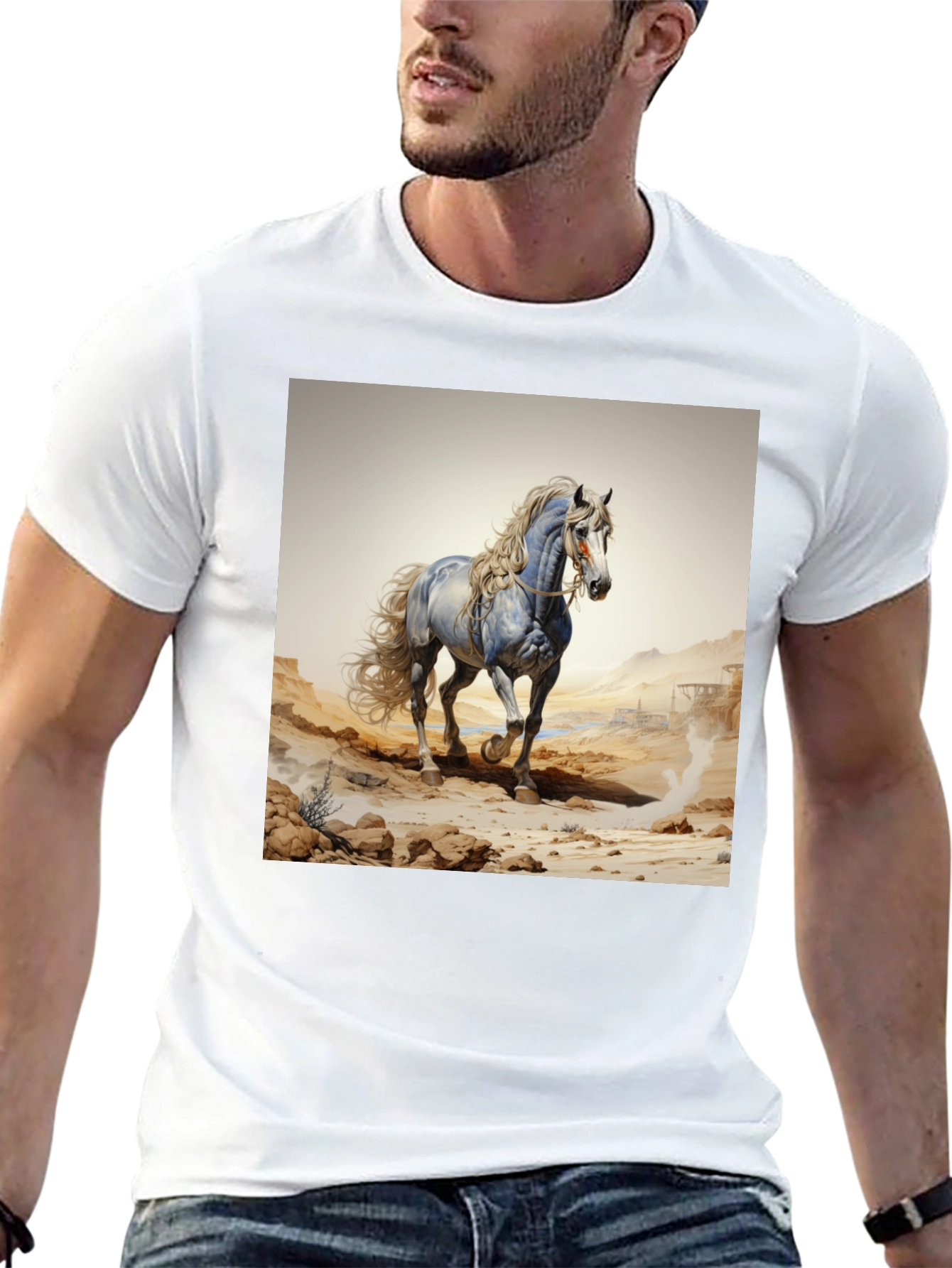 Horse Graphic Black T-Shirt
