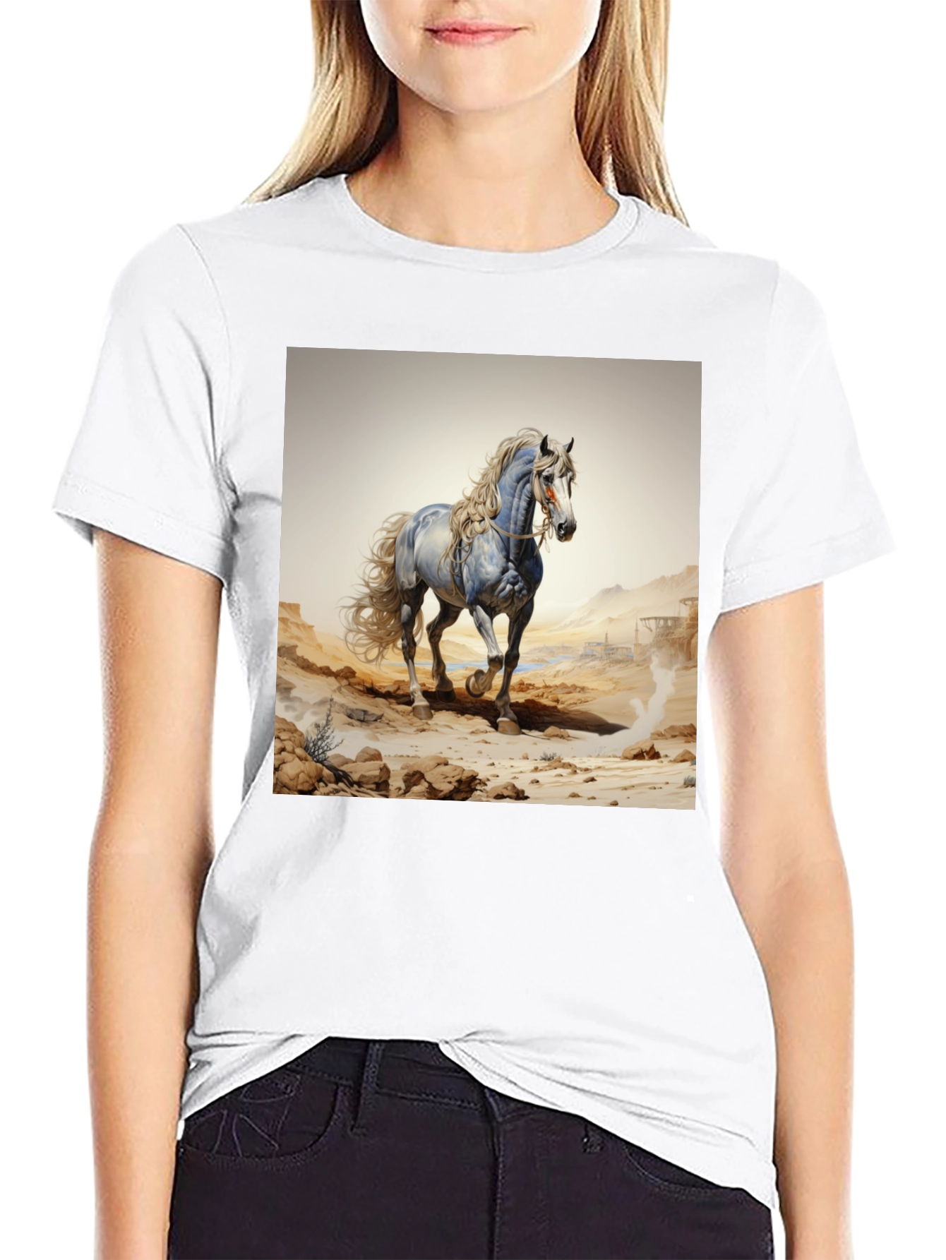 Horse Graphic Black T-Shirt