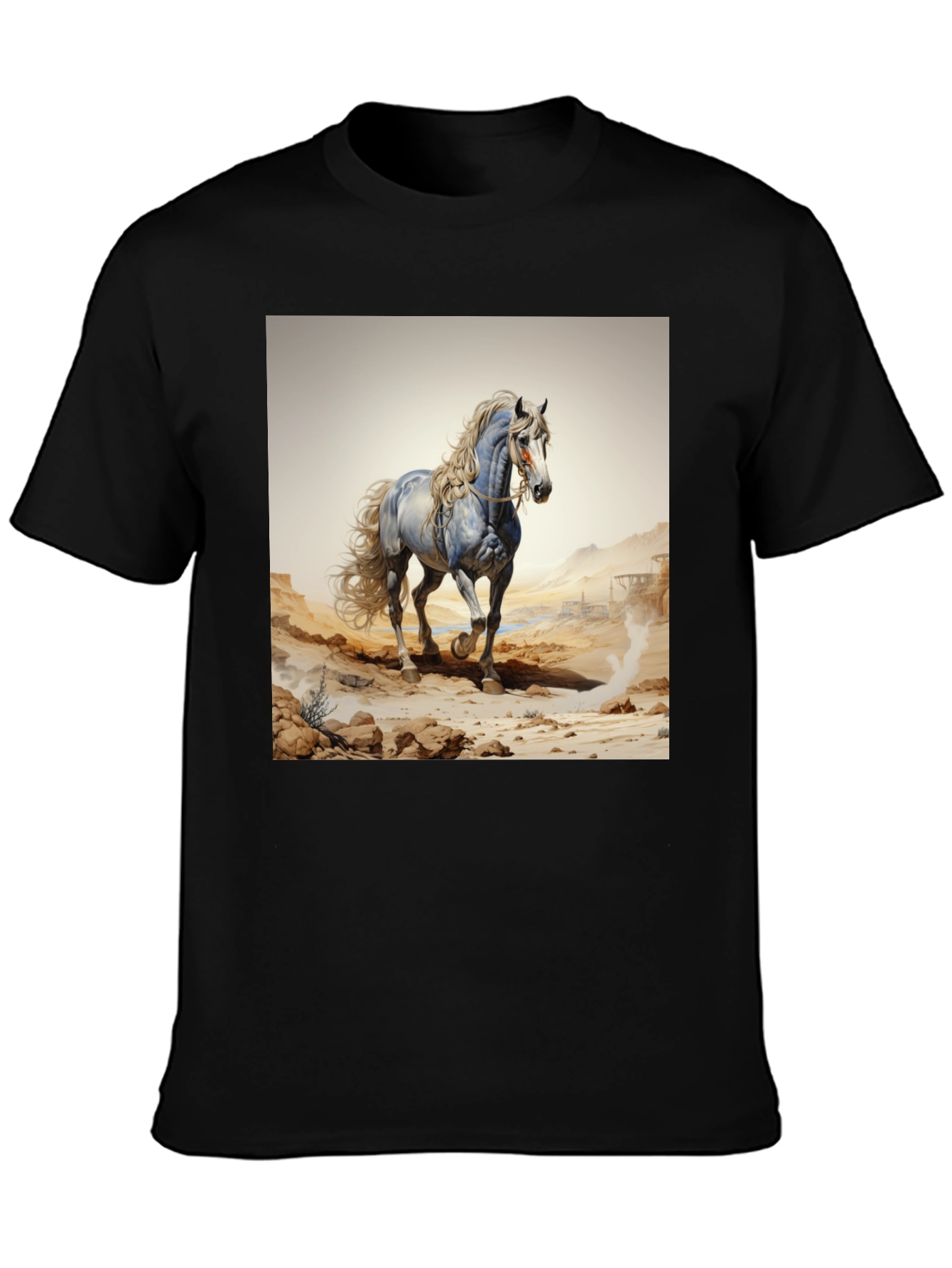 Horse Graphic Black T-Shirt