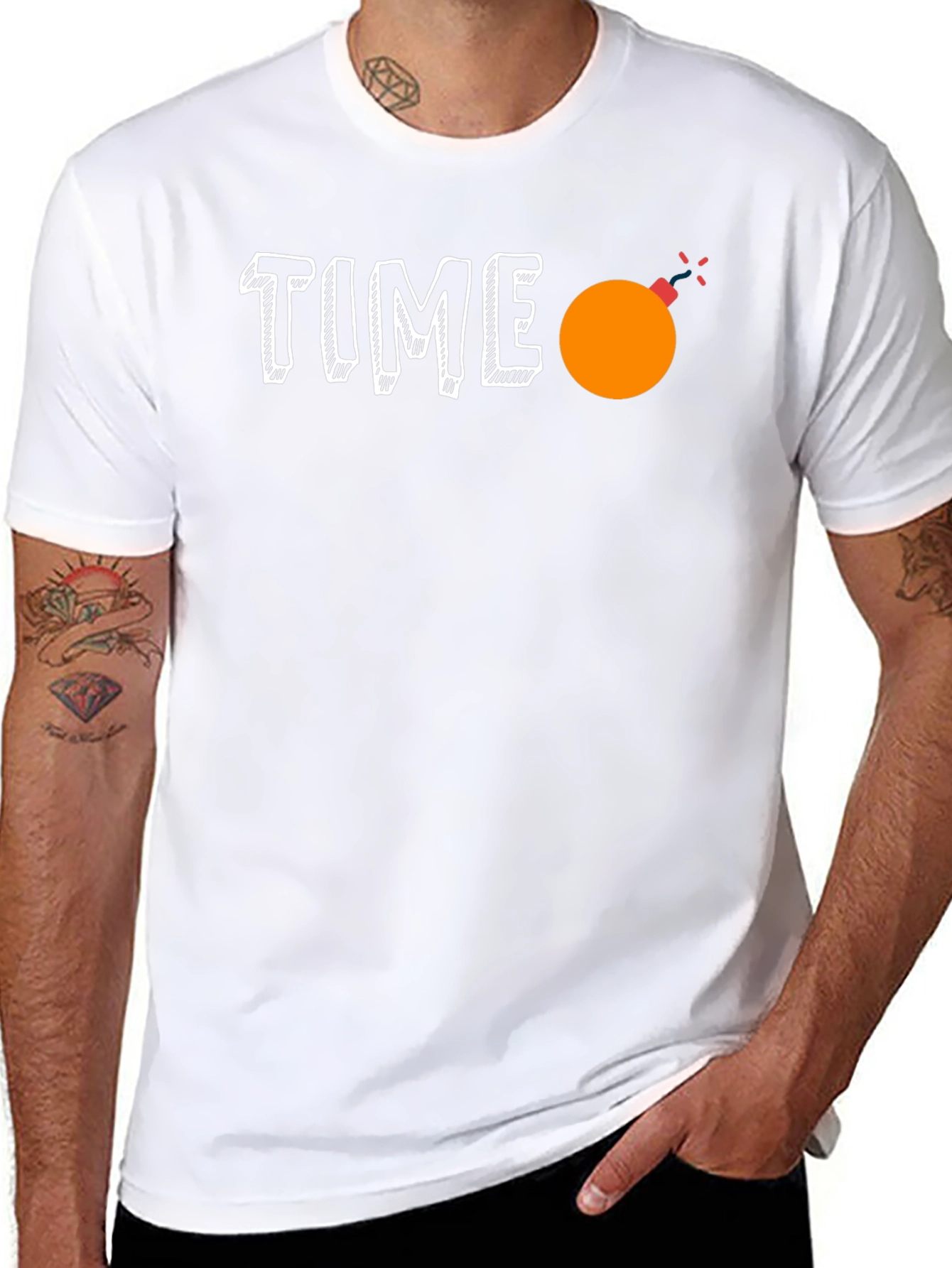 Time Bomb Graphic Tee - Mens Black T-Shirt