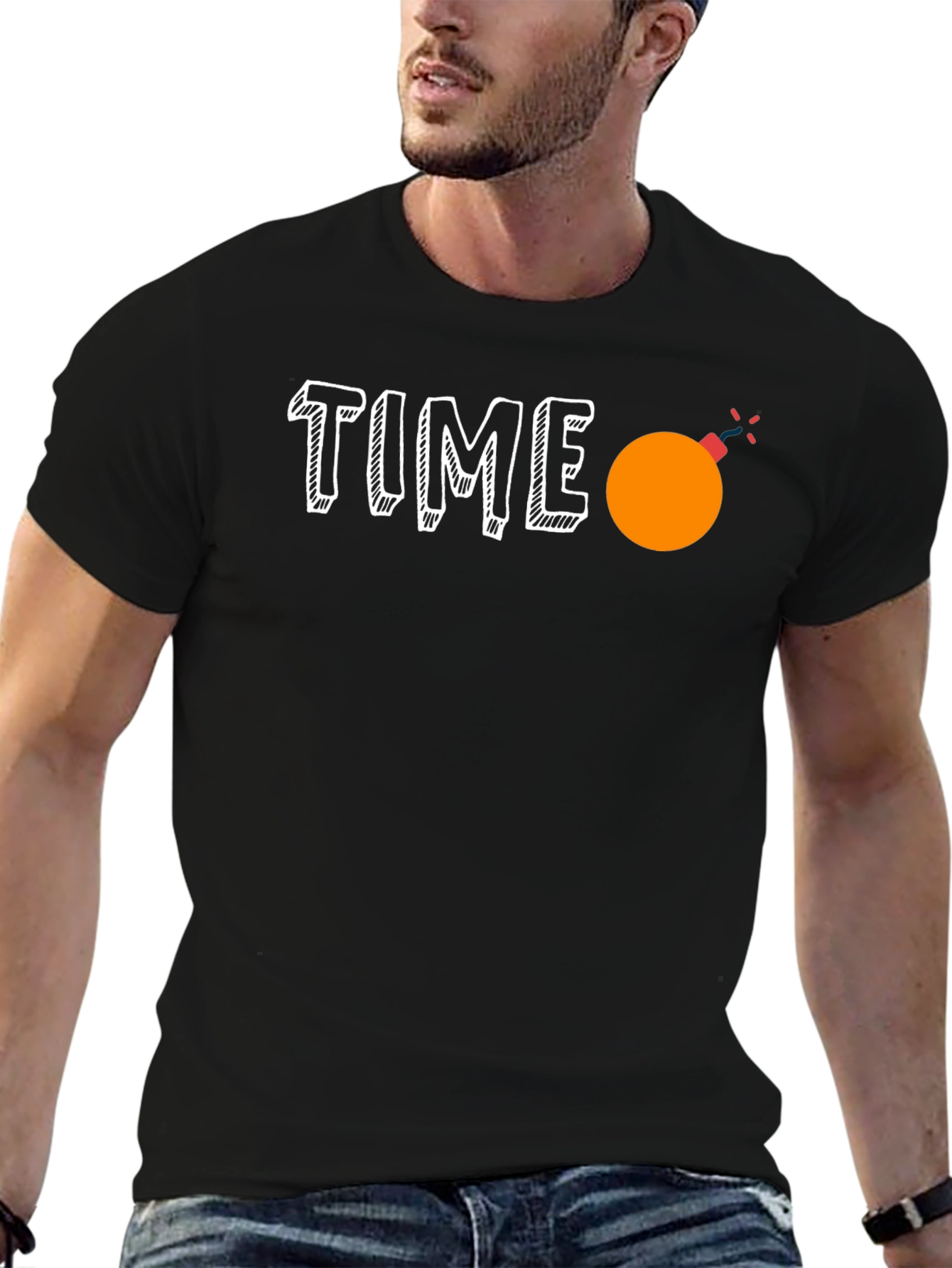 Time Bomb Graphic Tee - Mens Black T-Shirt