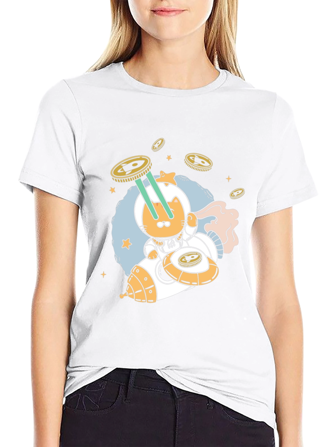 Cosmic Cat T-Shirt - Space Adventure Tee