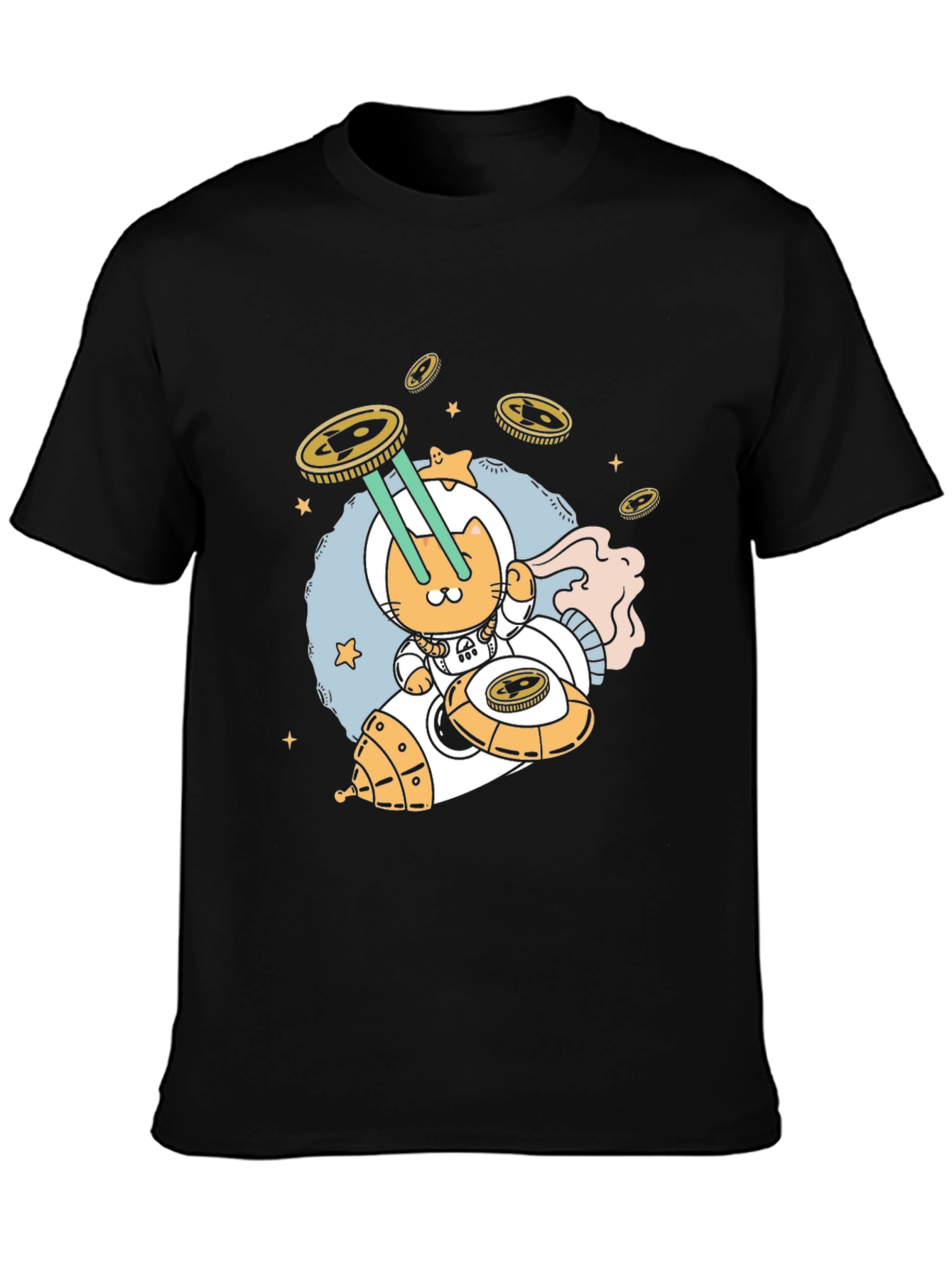 Cosmic Cat T-Shirt - Space Adventure Tee