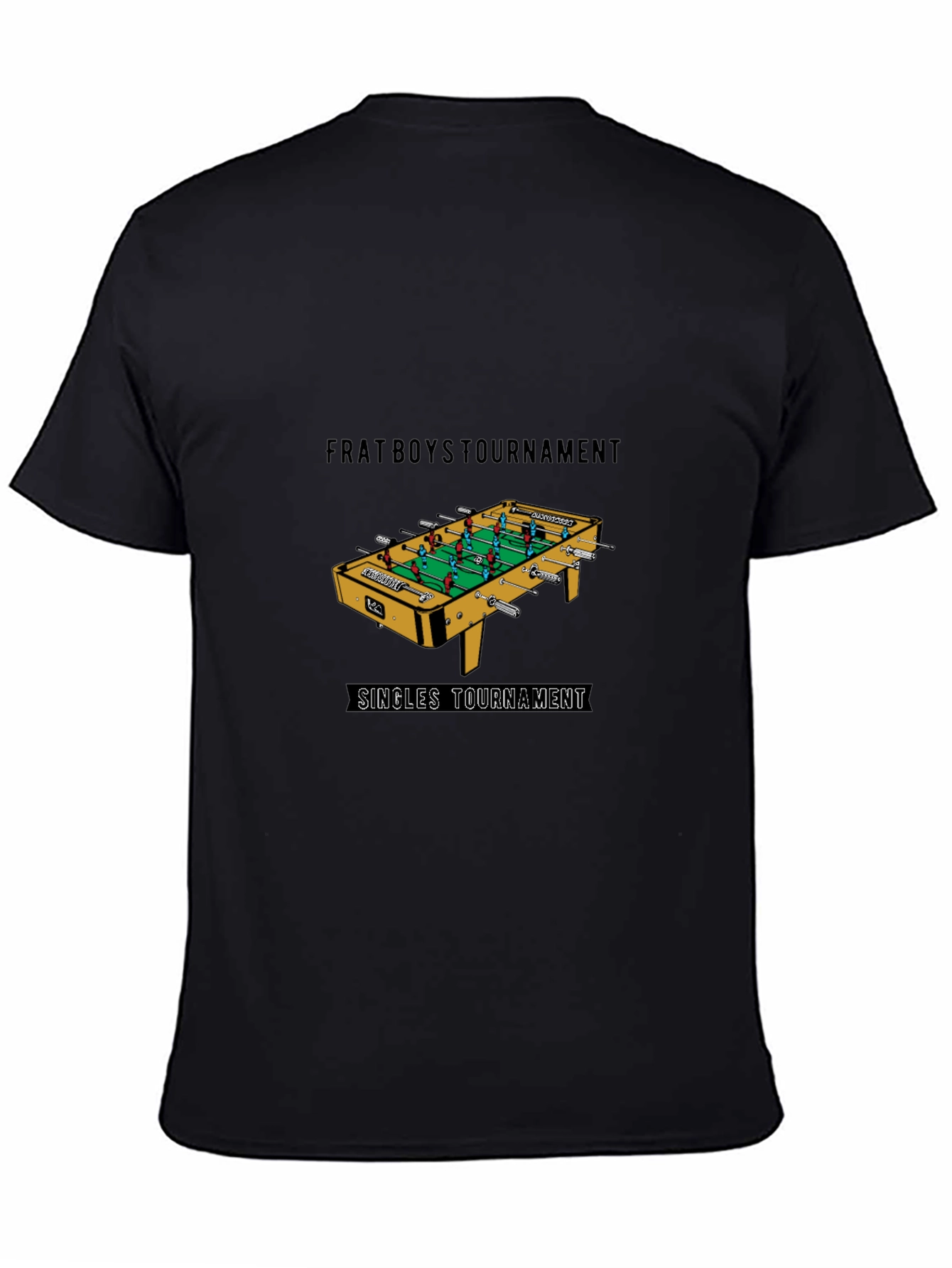 Frat Boys Foosball Tournament Black T-Shirt