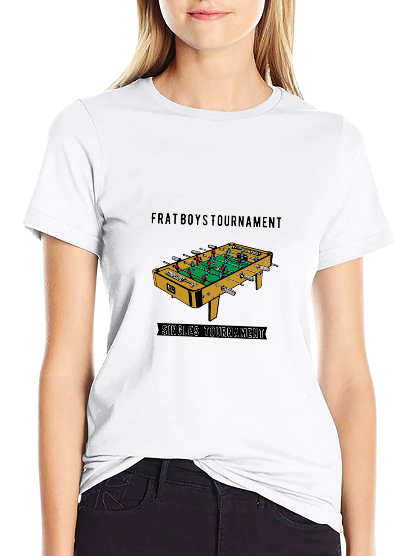 Frat Boys Foosball Tournament Black T-Shirt