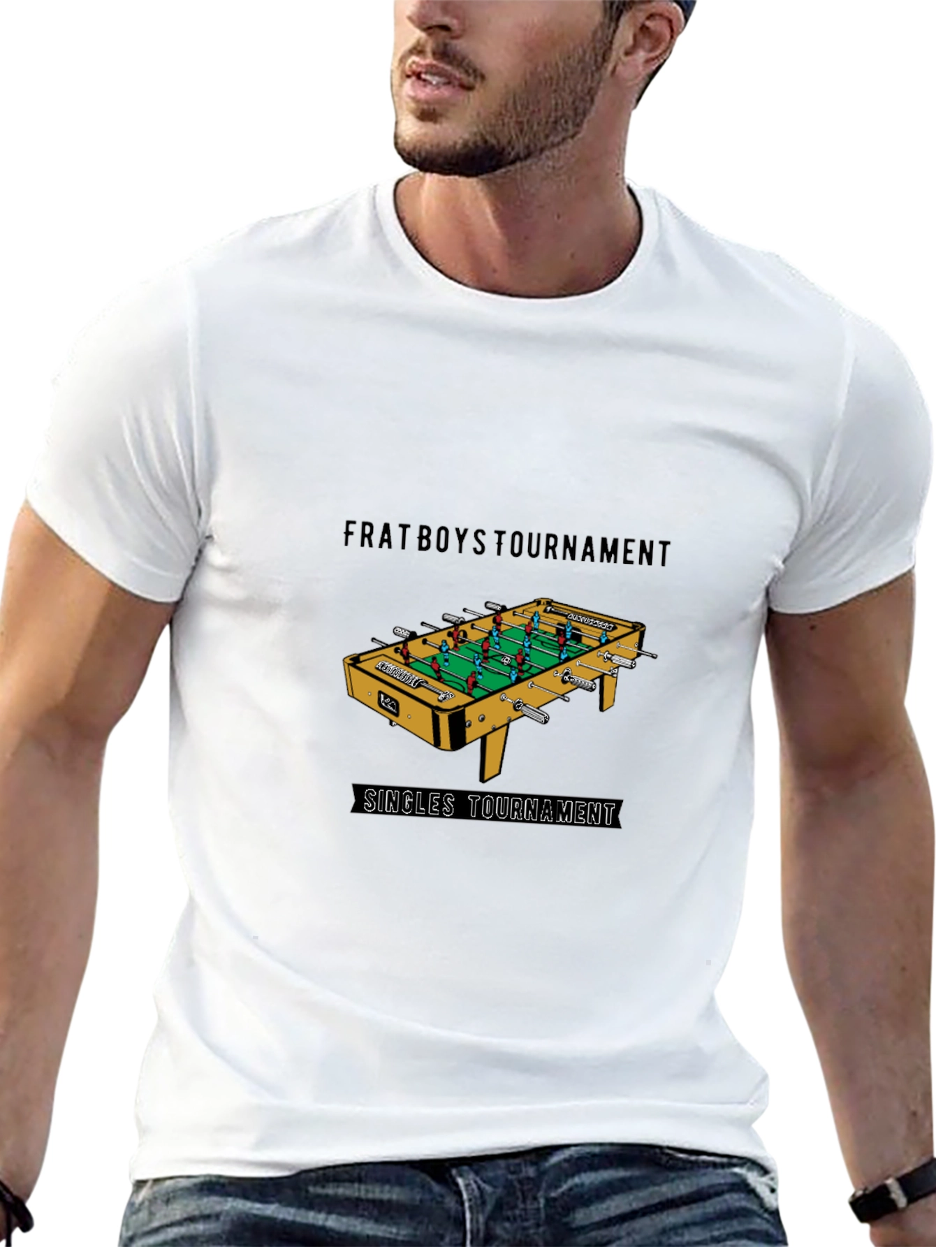 Frat Boys Foosball Tournament Black T-Shirt