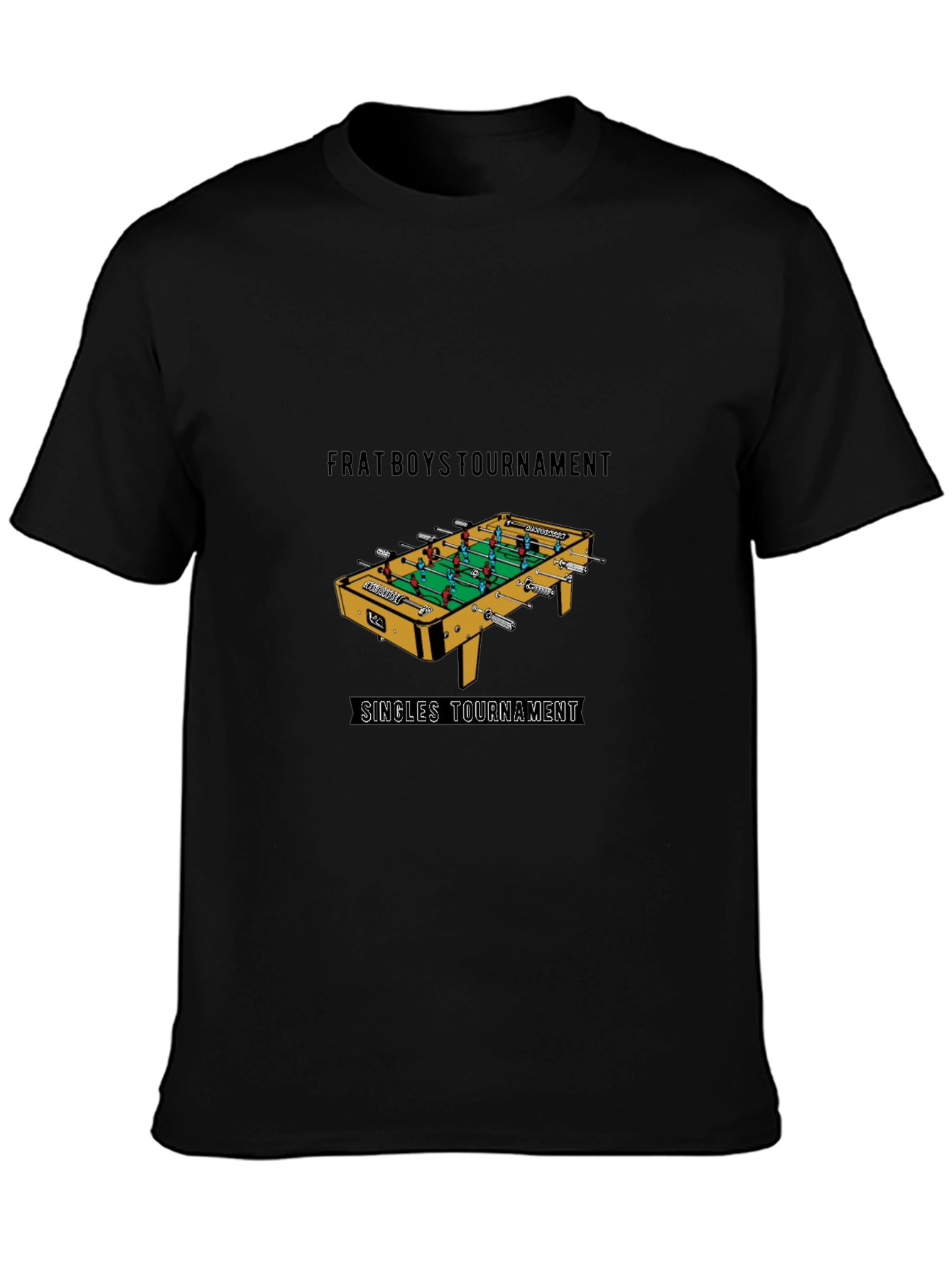 Frat Boys Foosball Tournament Black T-Shirt